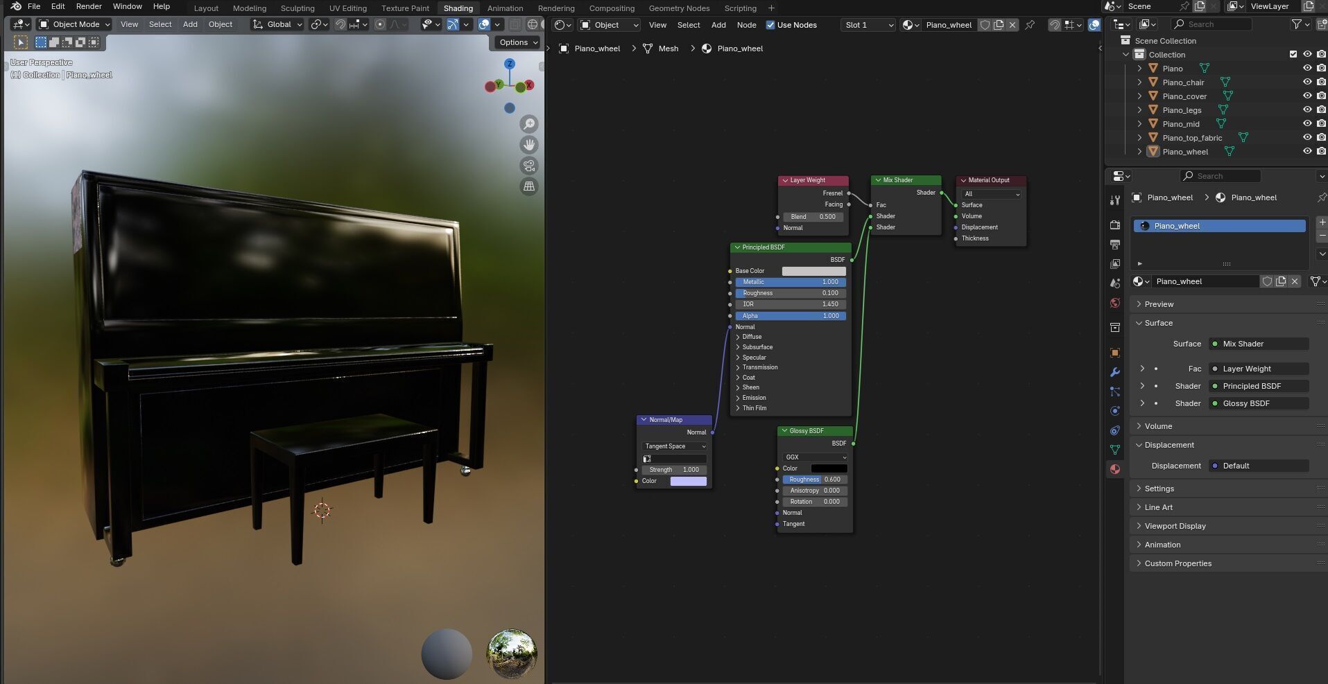 Piano CG1 3D model_13