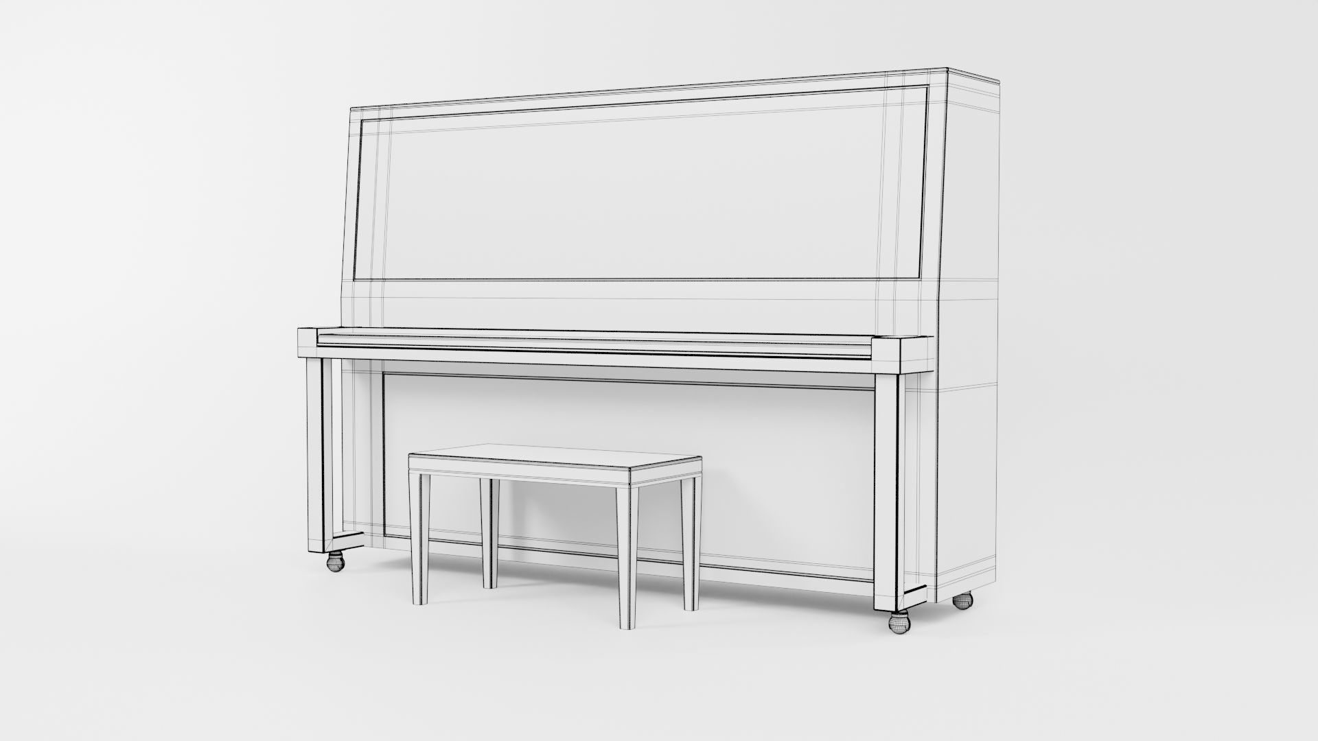 Piano CG1 3D model_6