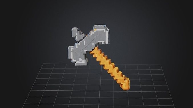 Pixel Axe  3D model