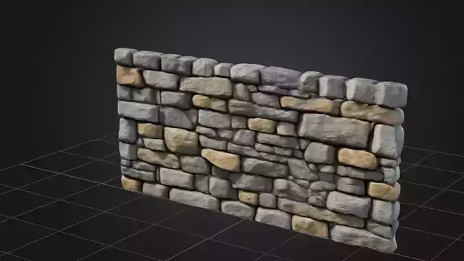 Stone Rock Wall 