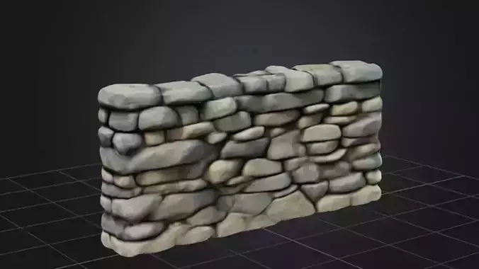 Stone Rock Wall 