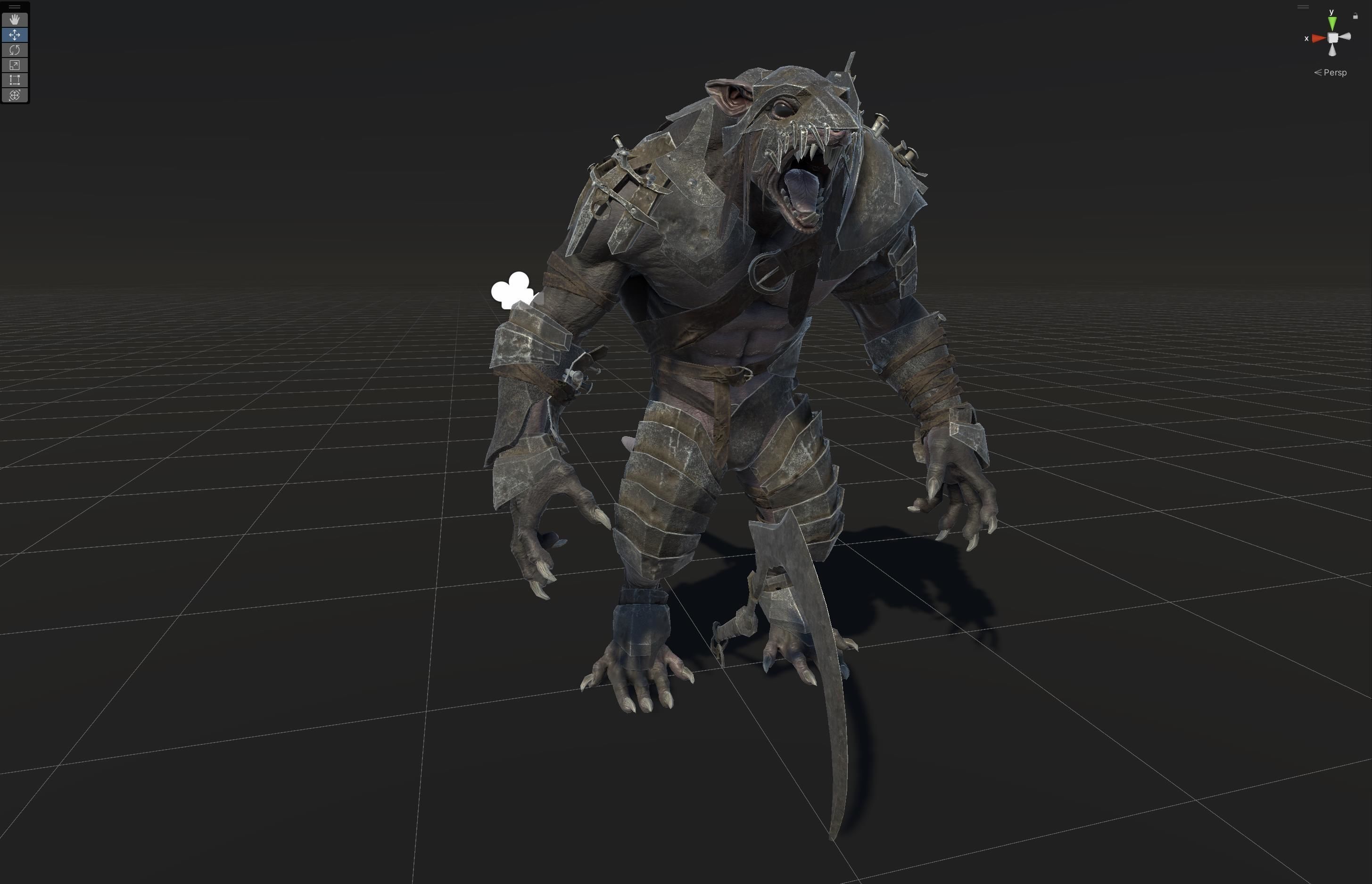 RatMan Warrior1 Low-poly 3D model_35