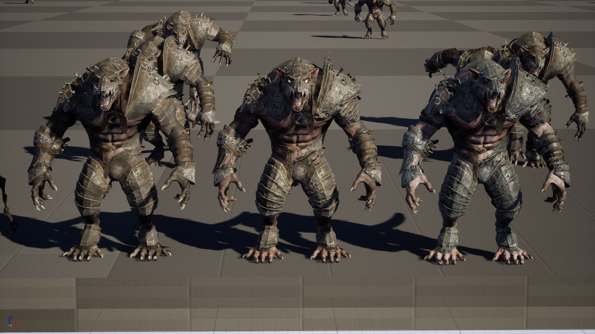 RatMan Warrior1 Low-poly 3D model_27