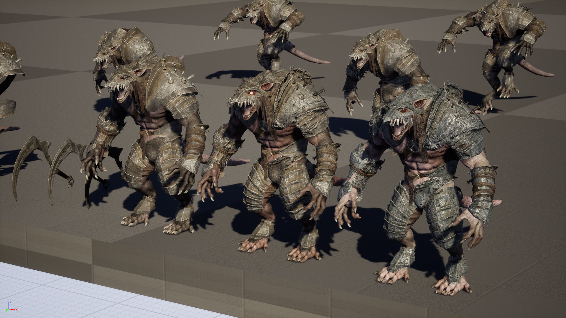 RatMan Warrior1 Low-poly 3D model_30