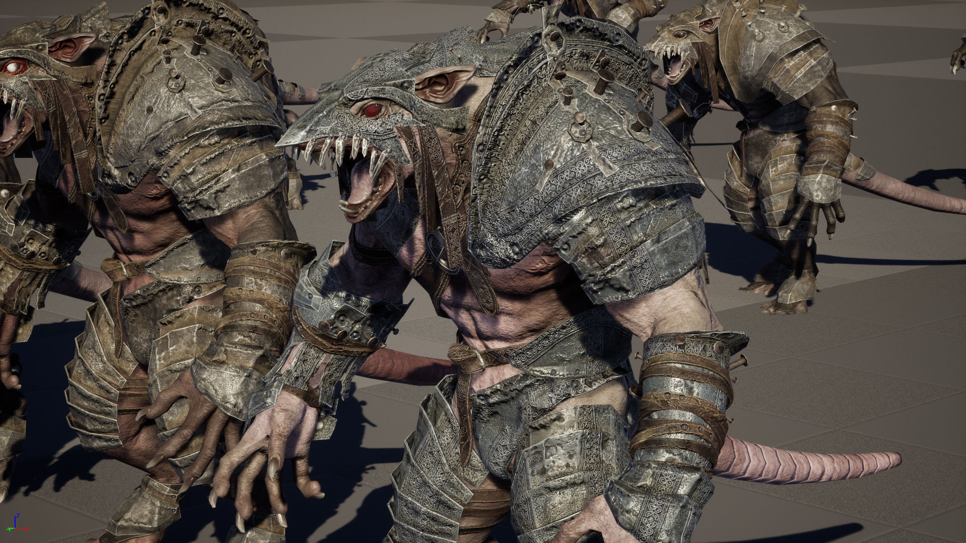 RatMan Warrior1 Low-poly 3D model_31