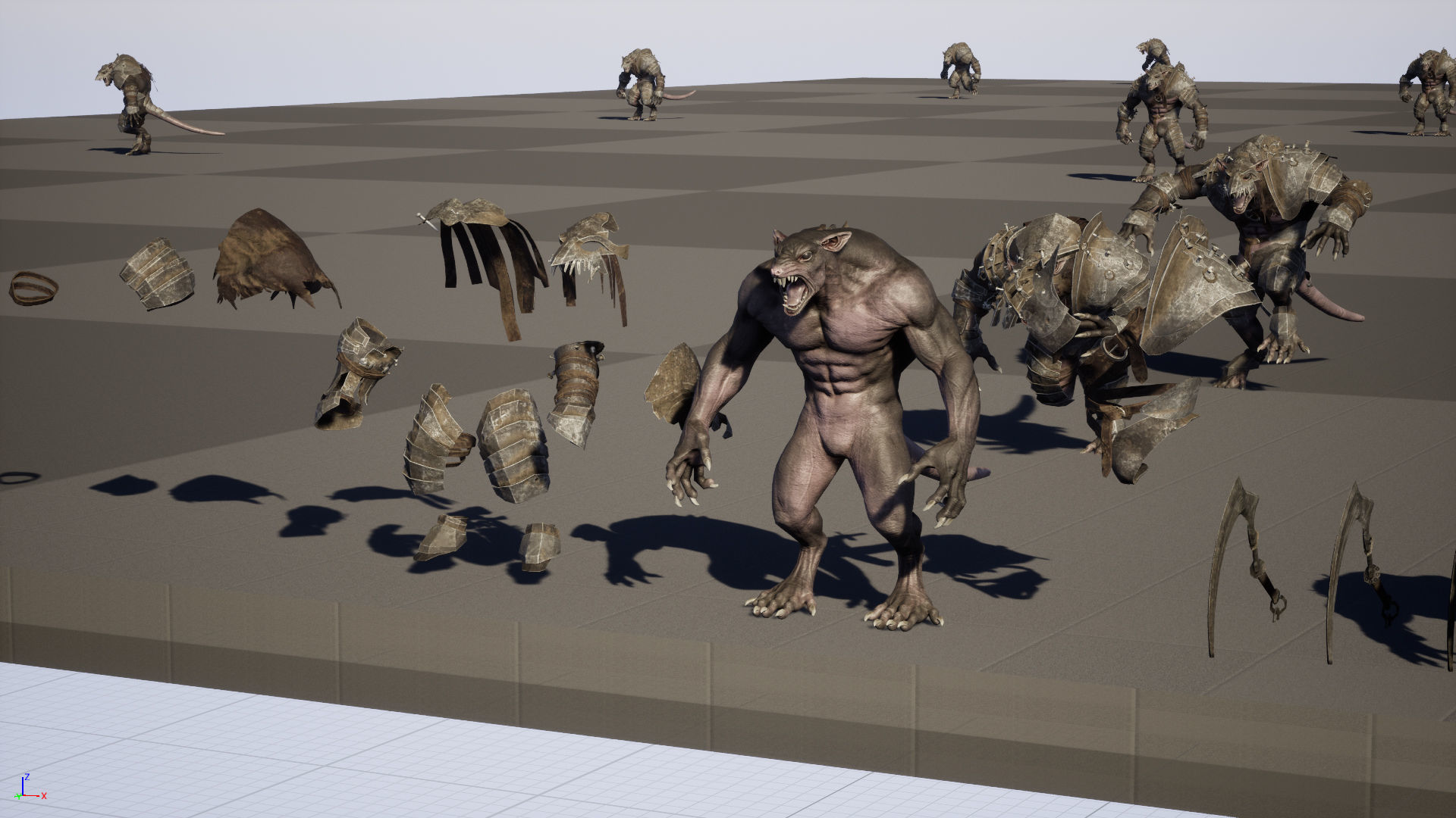 RatMan Warrior1 Low-poly 3D model_33