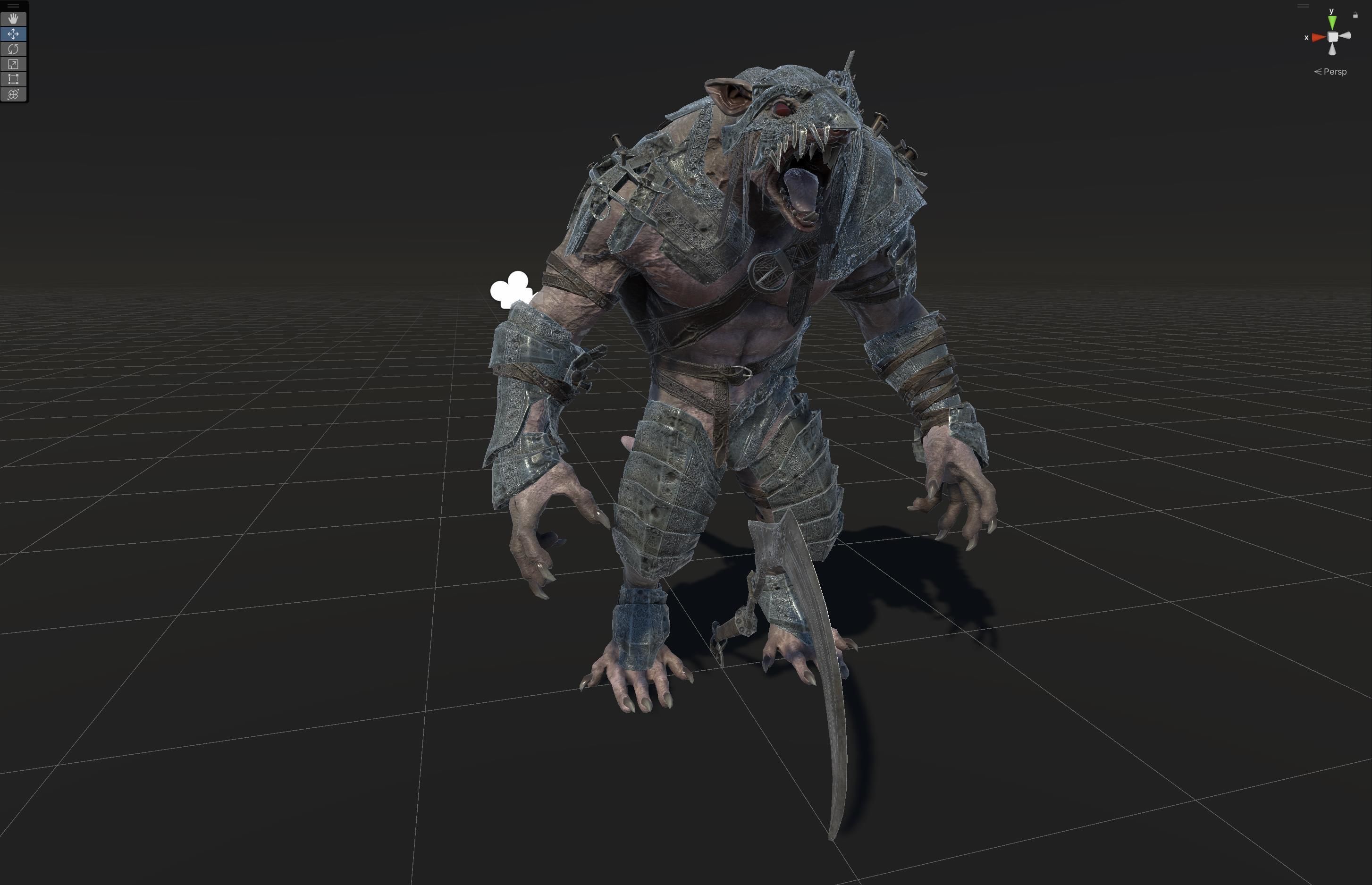 RatMan Warrior1 Low-poly 3D model_34