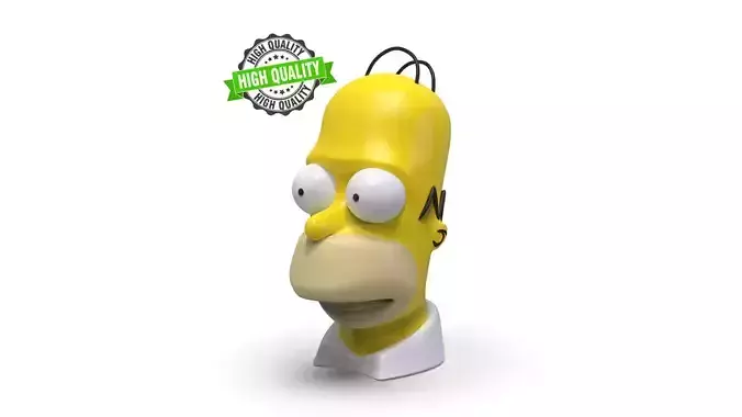 Homer Simpson Bust 3D print model