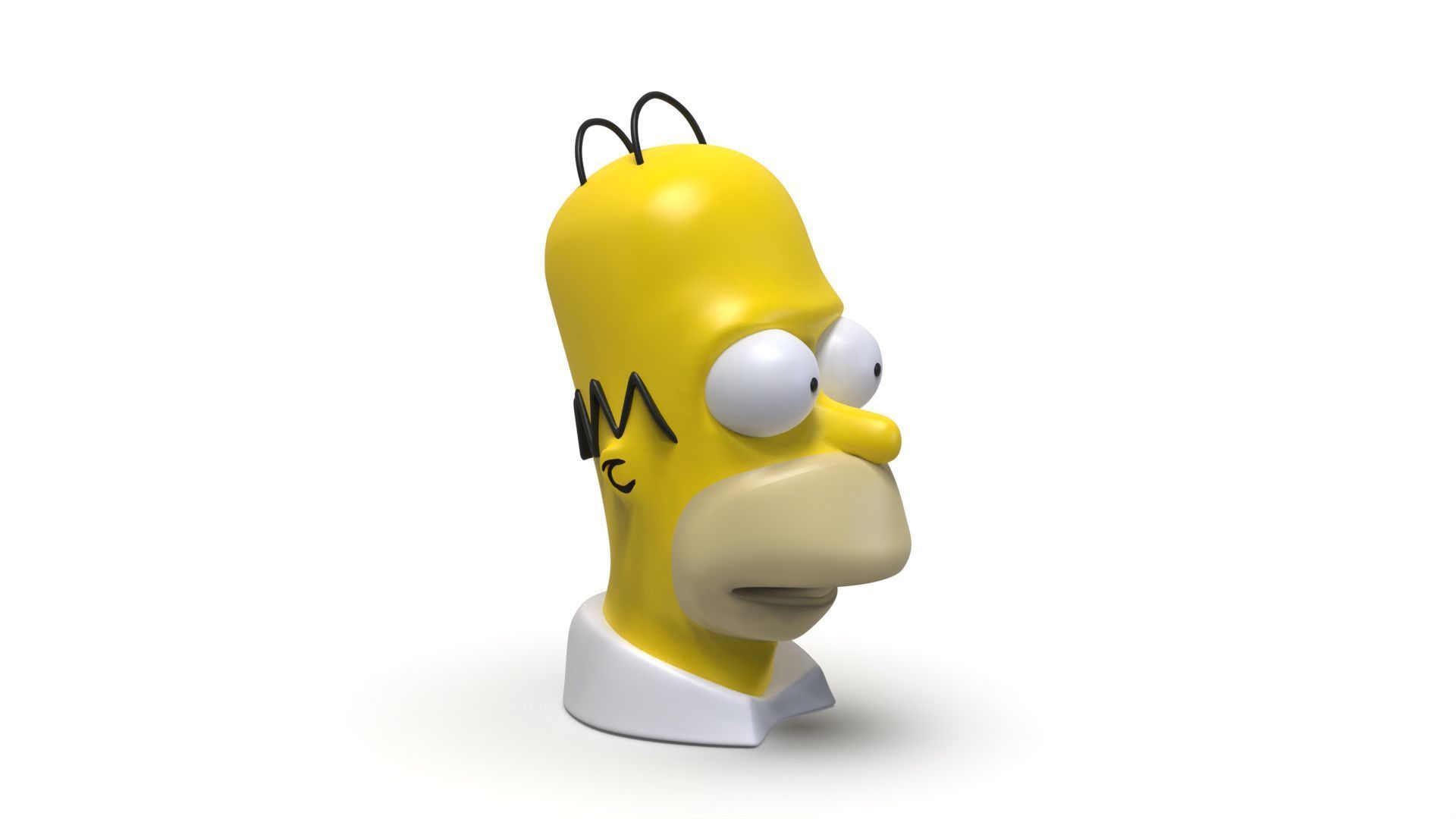 Homer Simpson Bust 3D print model_4