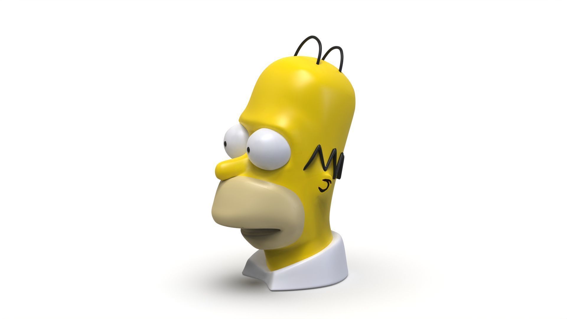 Homer Simpson Bust 3D print model_2