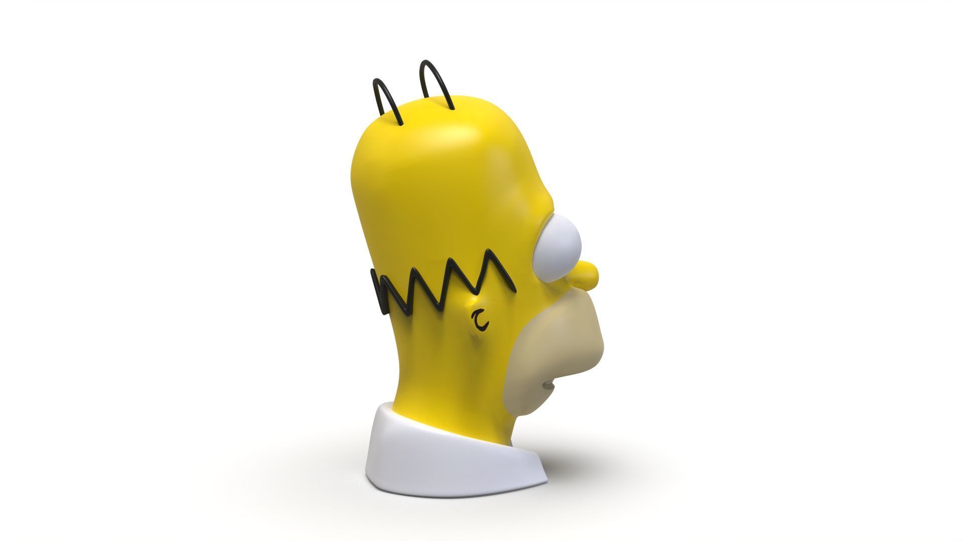 Homer Simpson Bust 3D print model_5