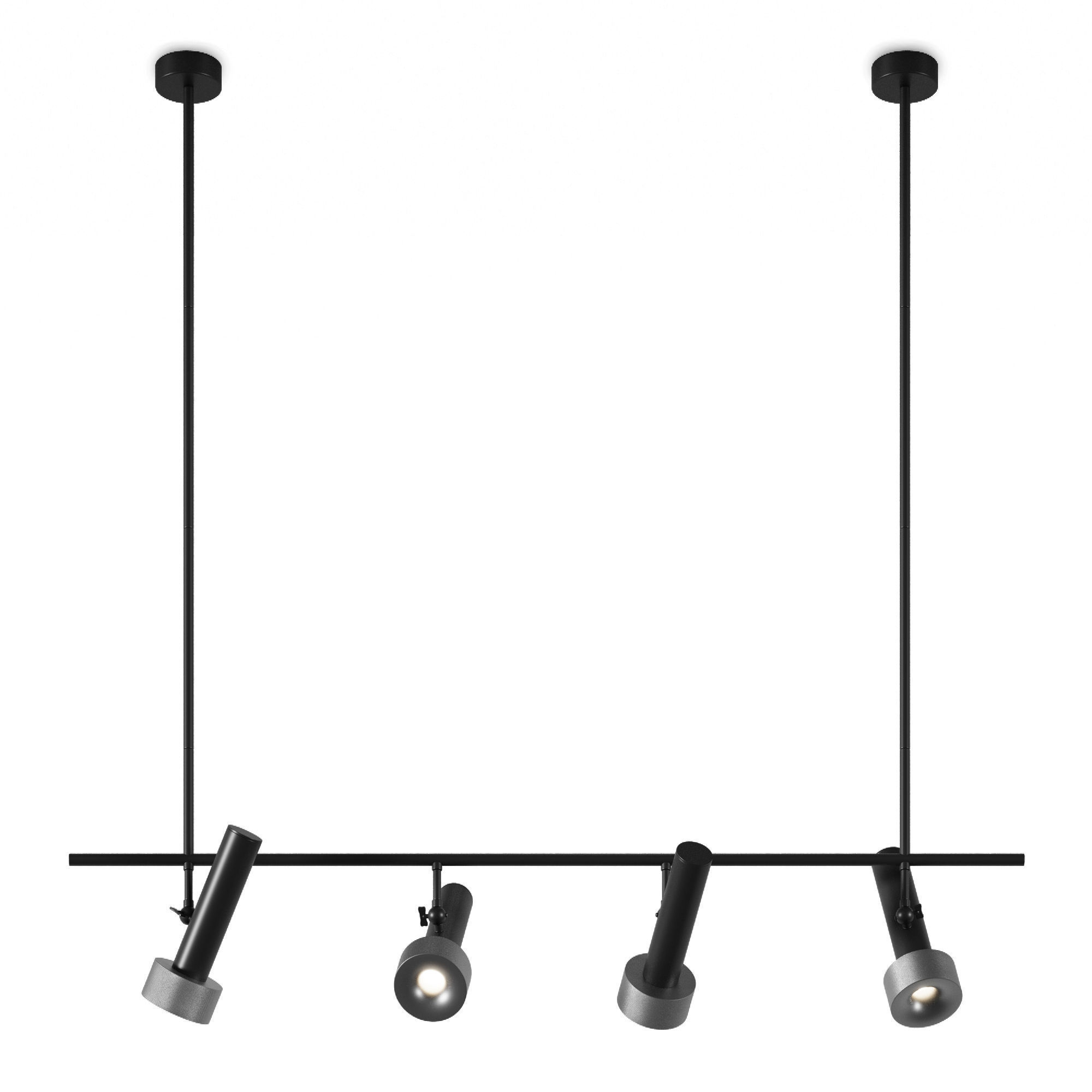 Hanging row chandelier Aromas Focus 3D model_1