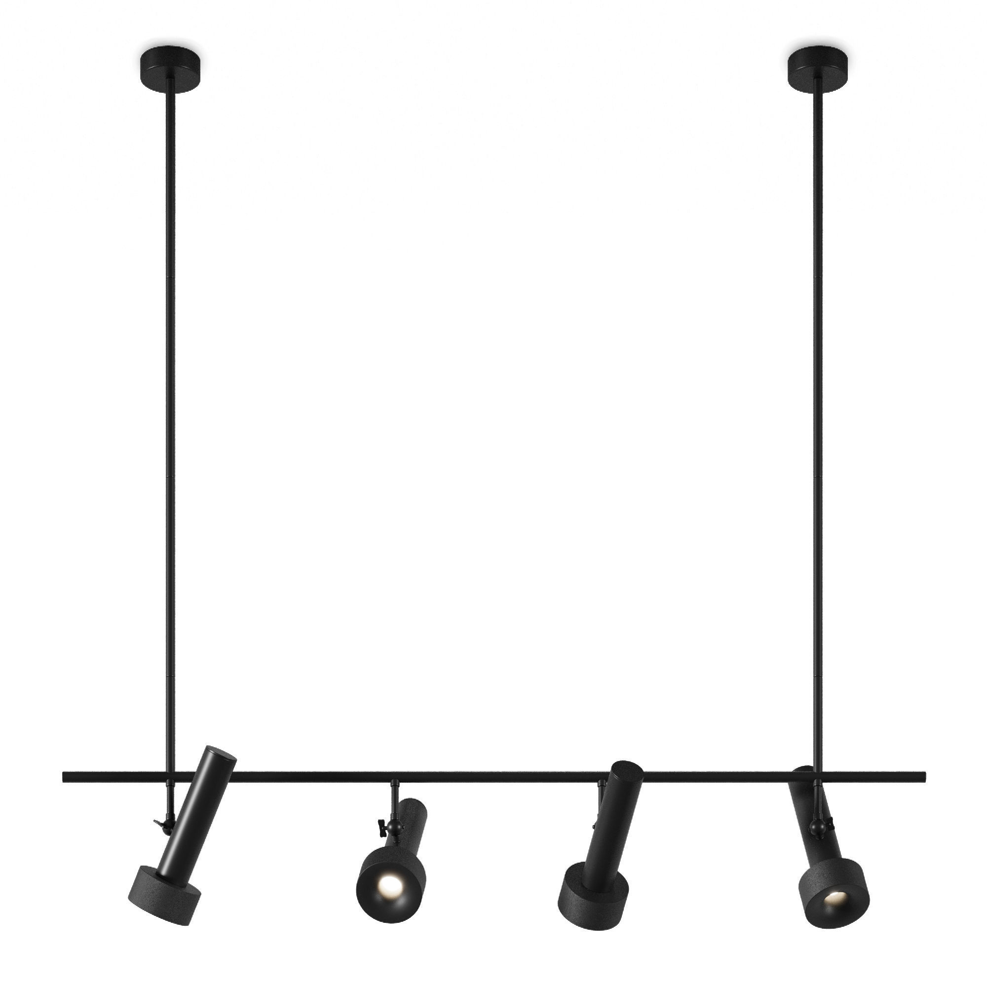 Hanging row chandelier Aromas Focus 3D model_4