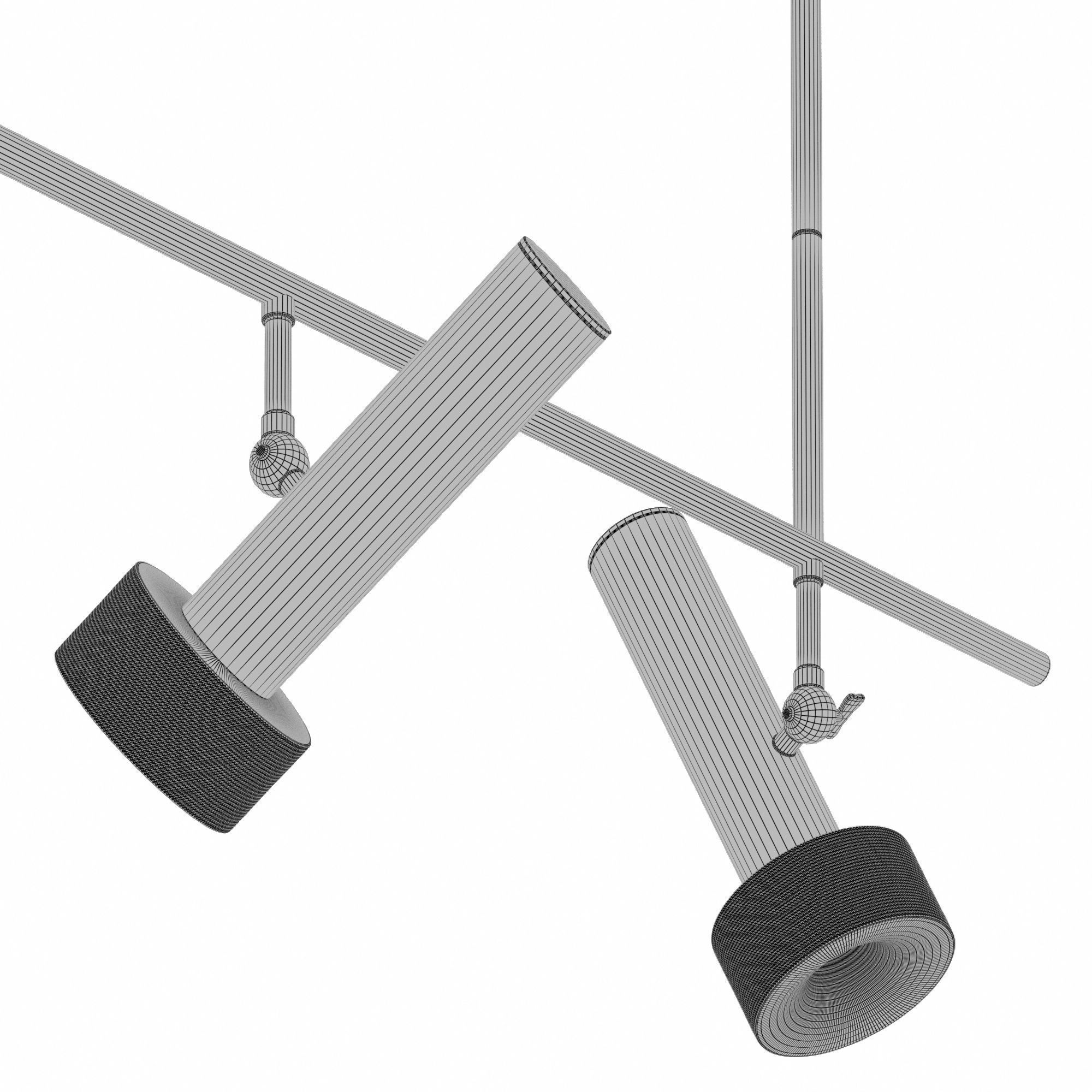 Hanging row chandelier Aromas Focus 3D model_7