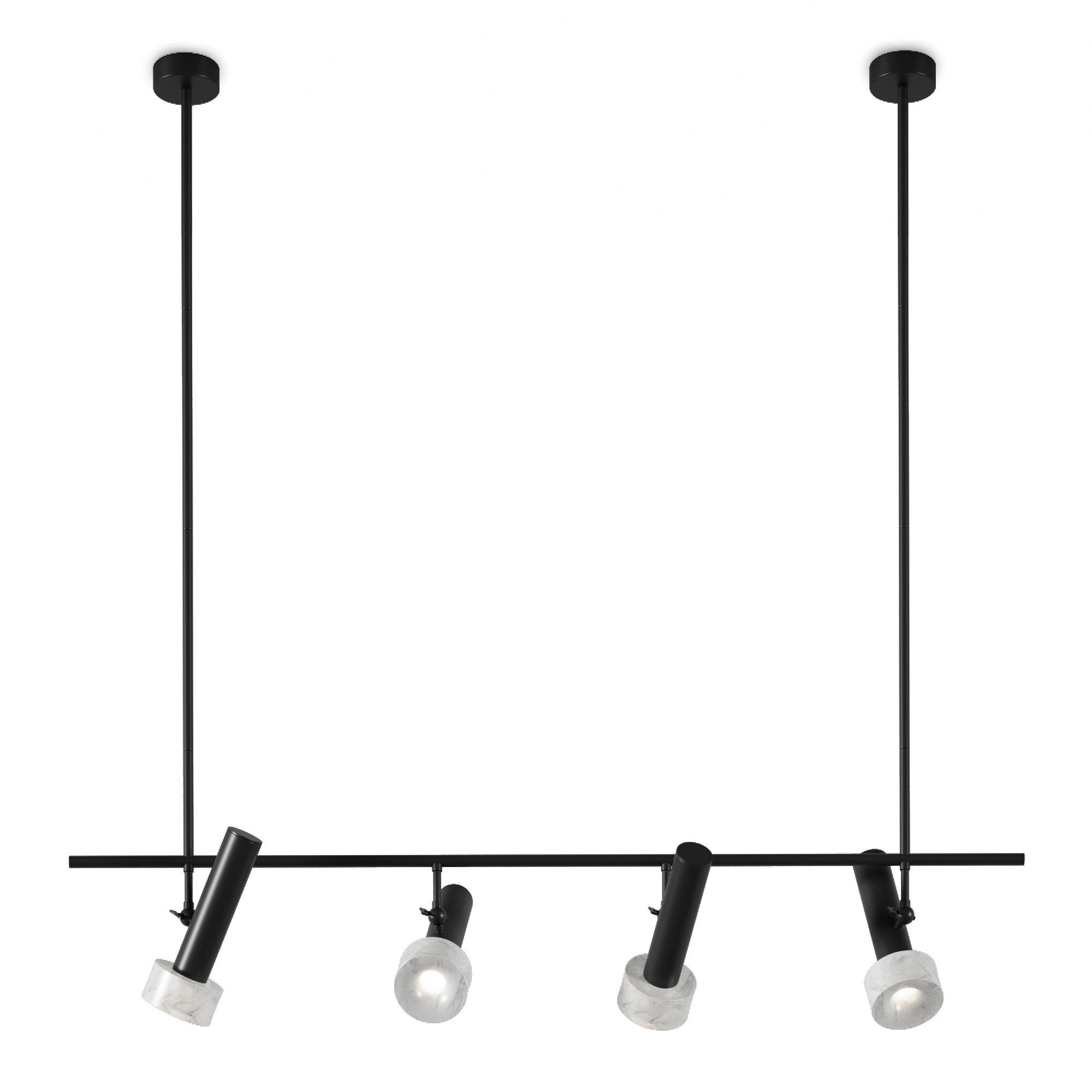 Hanging row chandelier Aromas Focus 3D model_5