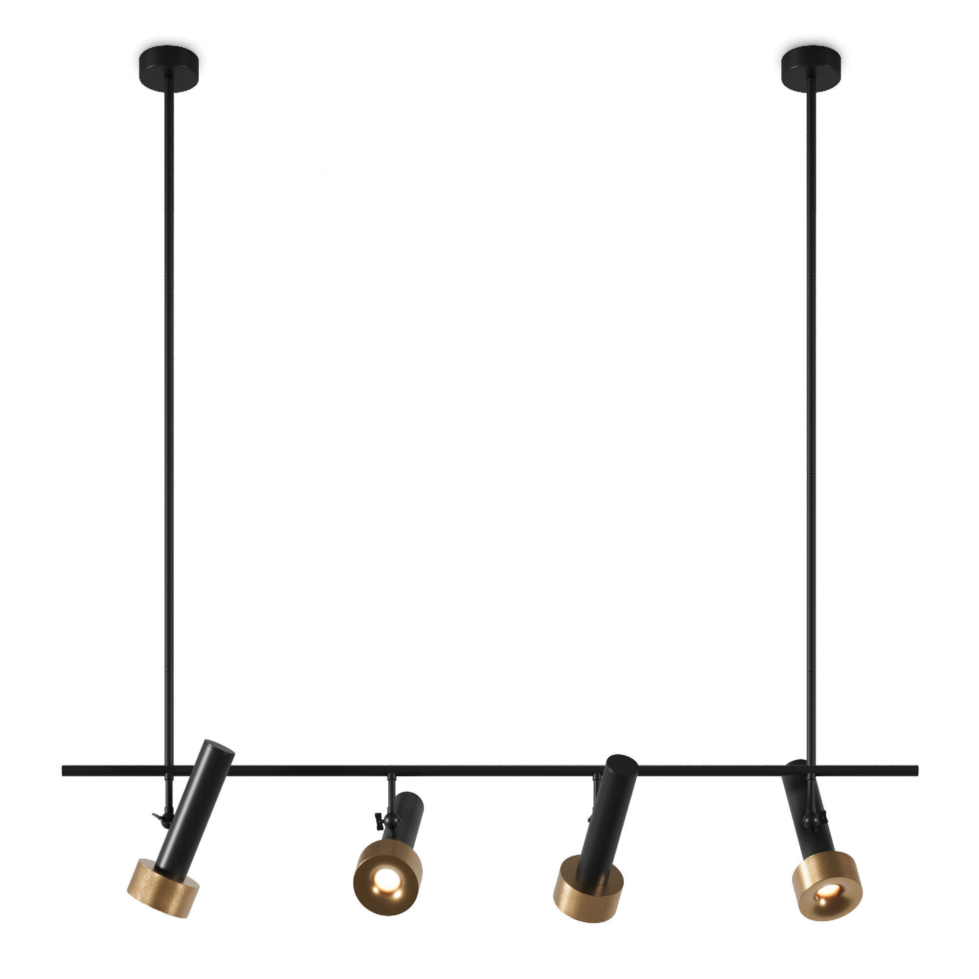 Hanging row chandelier Aromas Focus 3D model_2