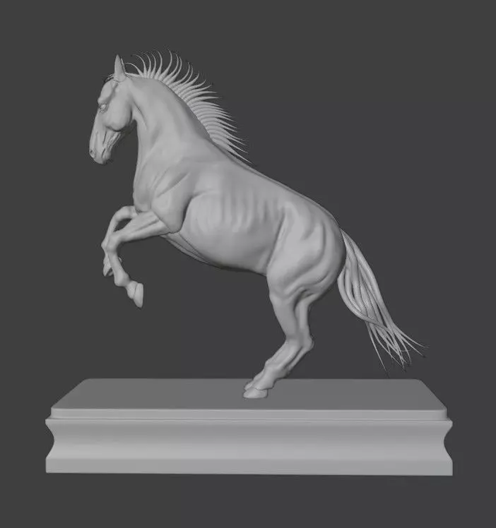 Print ready horse 3D print model