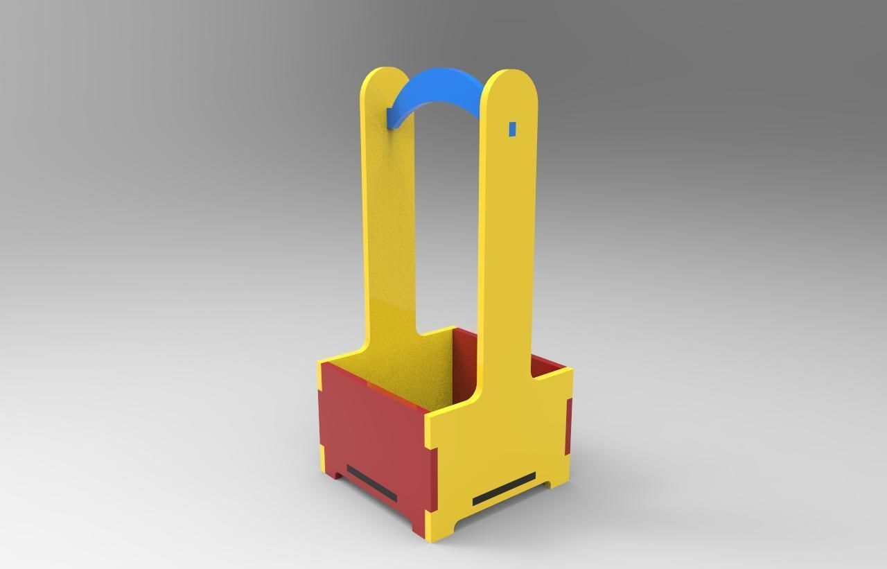 Flower Box For Laser Cut 3D print model_1