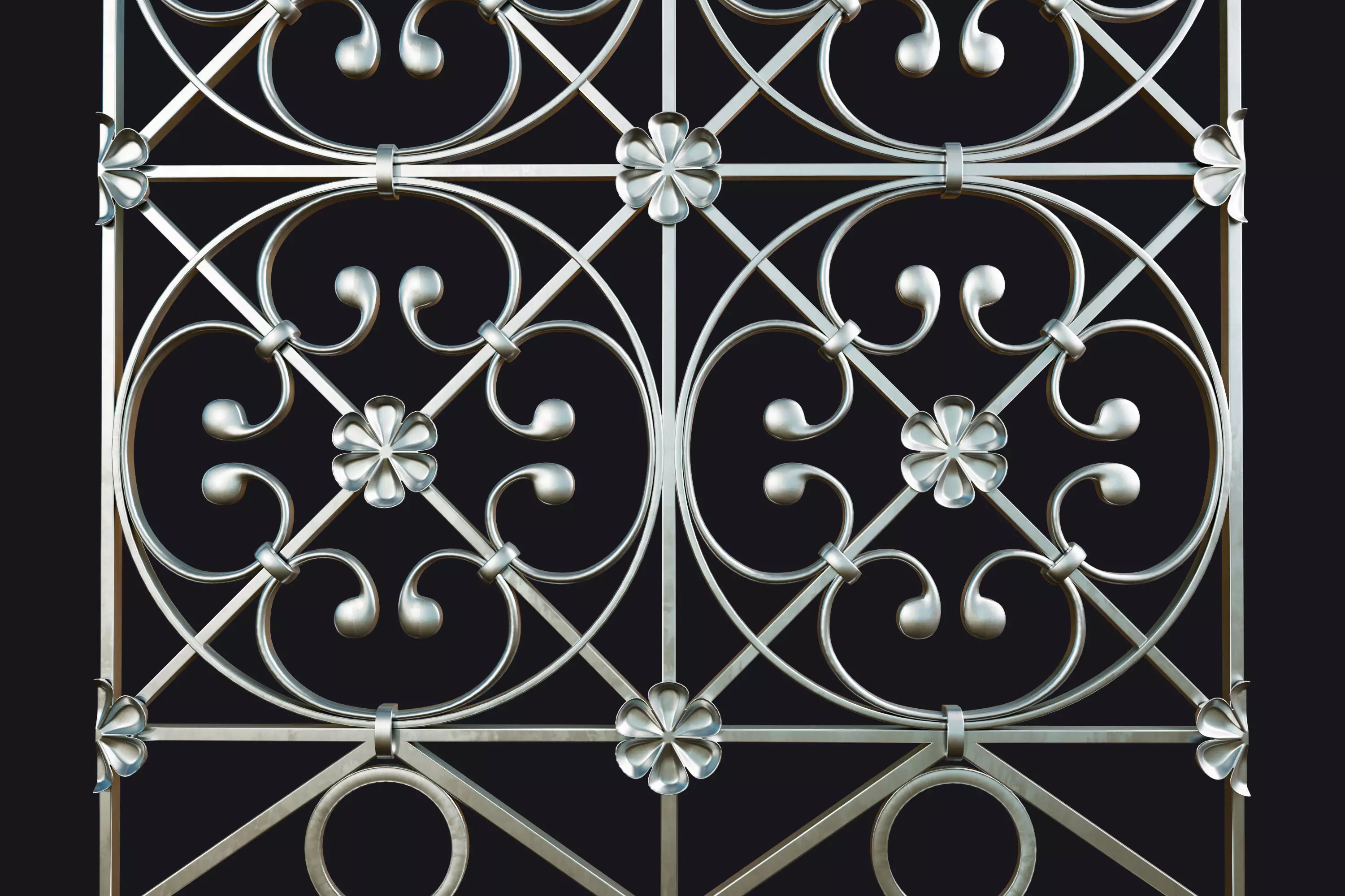 Constructor lattice historical panel decorative screening 3D model_0