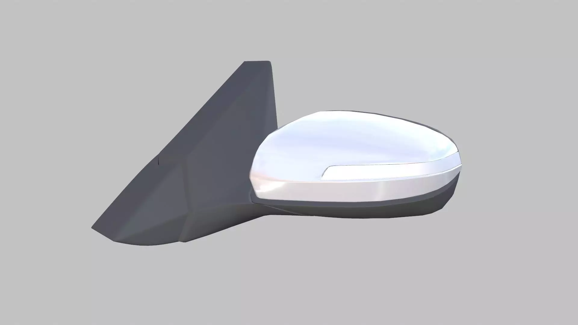 Car Side Mirror Low-poly 3D model_0