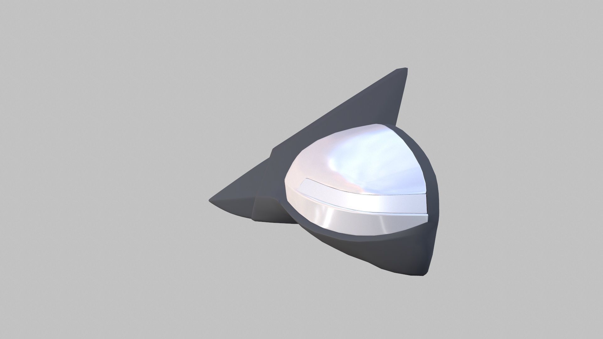 Car Side Mirror Low-poly 3D model_2