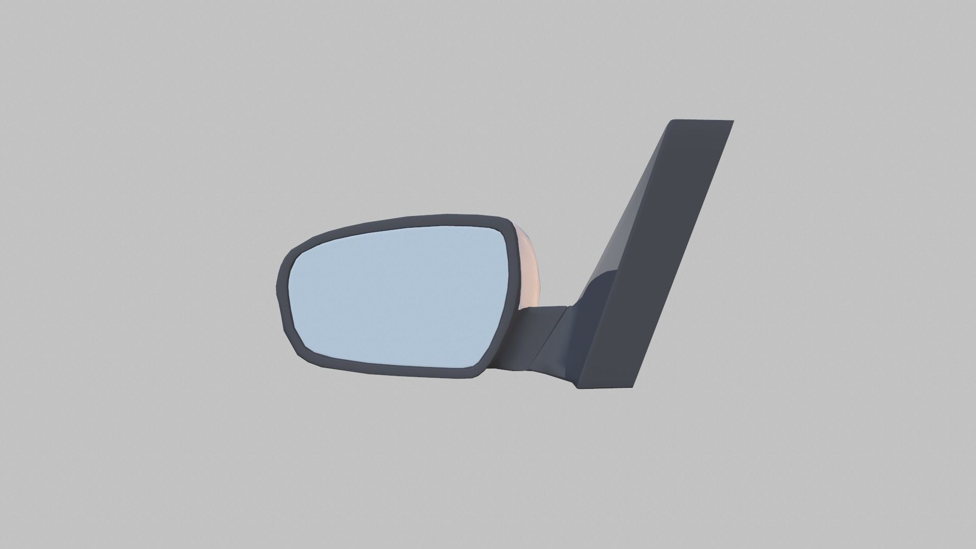 Car Side Mirror Low-poly 3D model_3