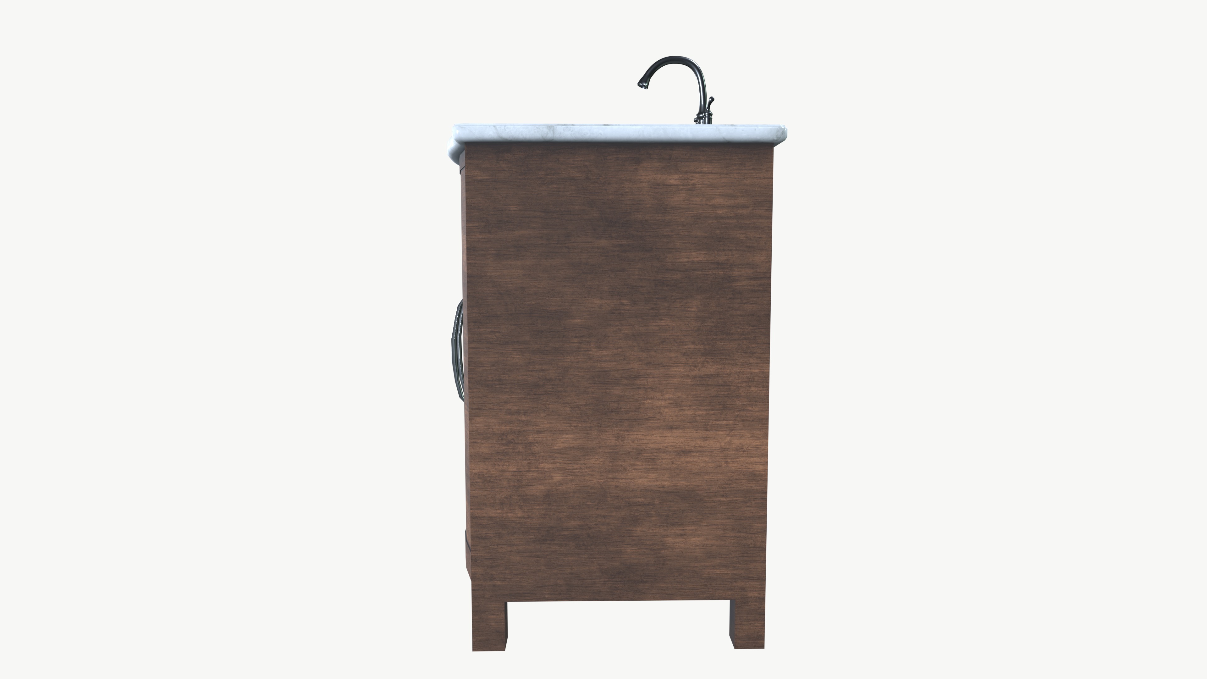 Washroom Sink Low-poly 3D model_5