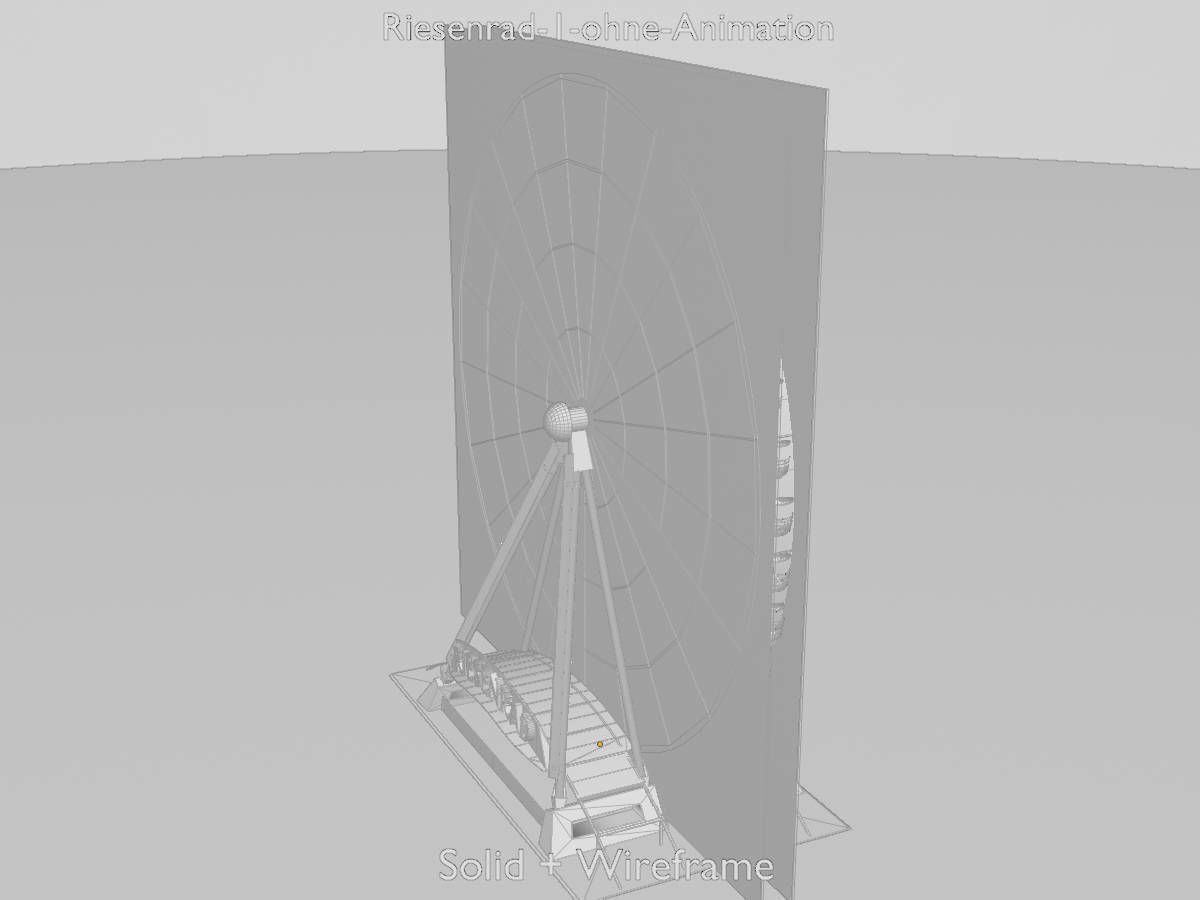 Ferris wheel version 1 without animation Low-poly 3D model_11