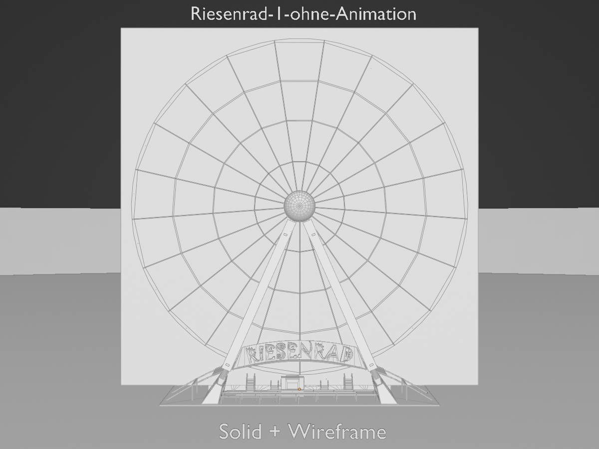 Ferris wheel version 1 without animation Low-poly 3D model_12