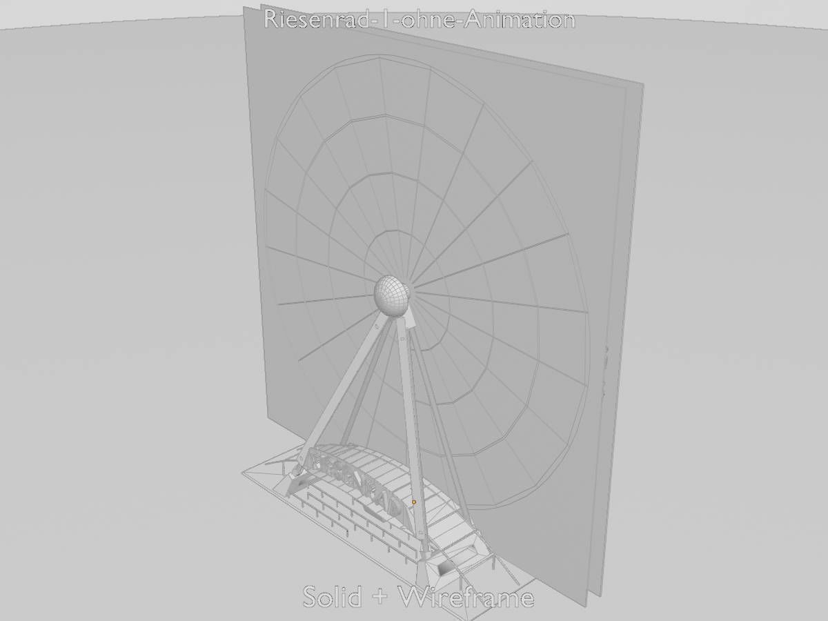 Ferris wheel version 1 without animation Low-poly 3D model_9