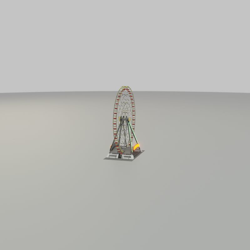 Ferris wheel version 1 without animation Low-poly 3D model_40