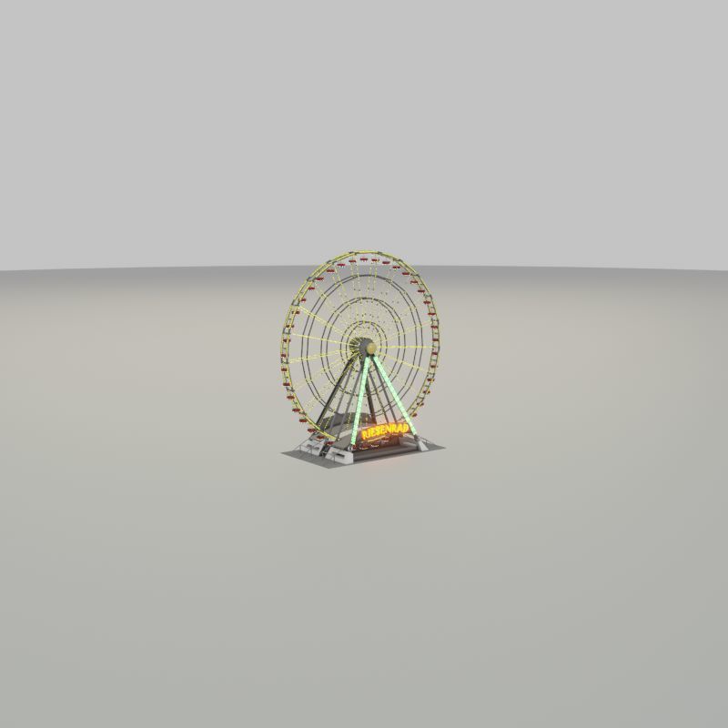 Ferris wheel version 1 without animation Low-poly 3D model_22