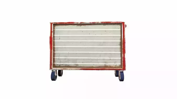 Tools Trolley Low-poly 3D model