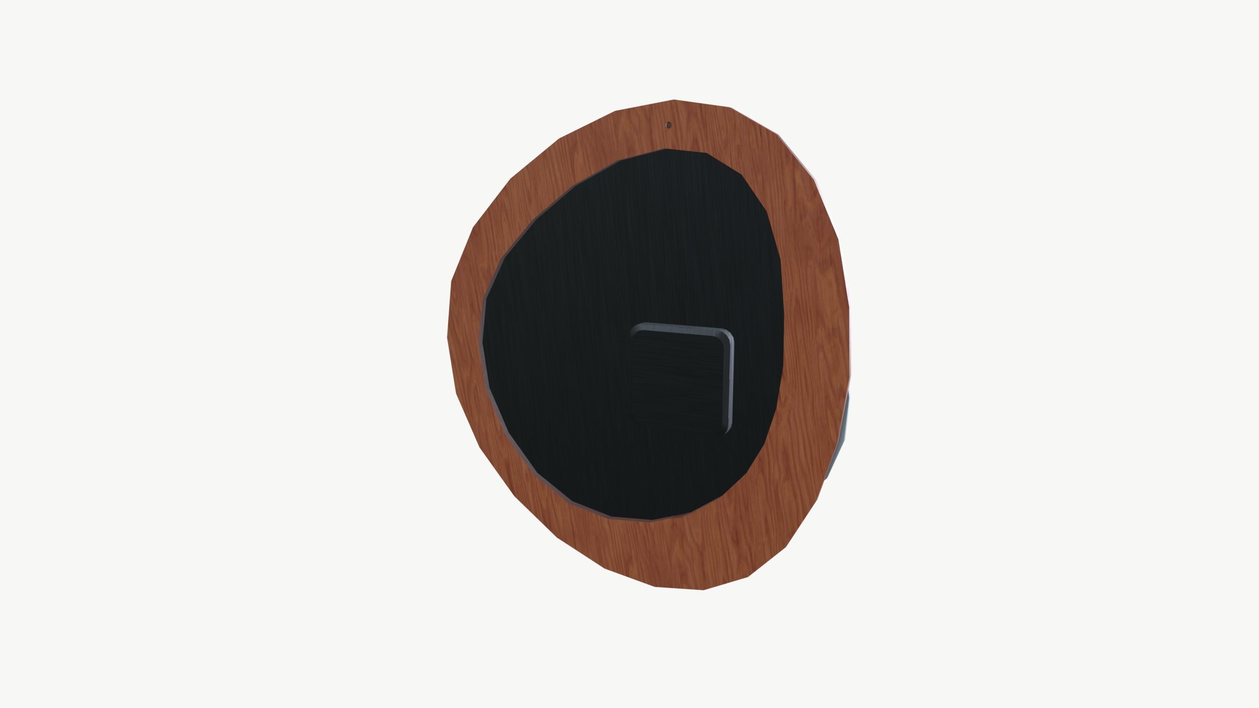 Wall Clock Low-poly 3D model_4
