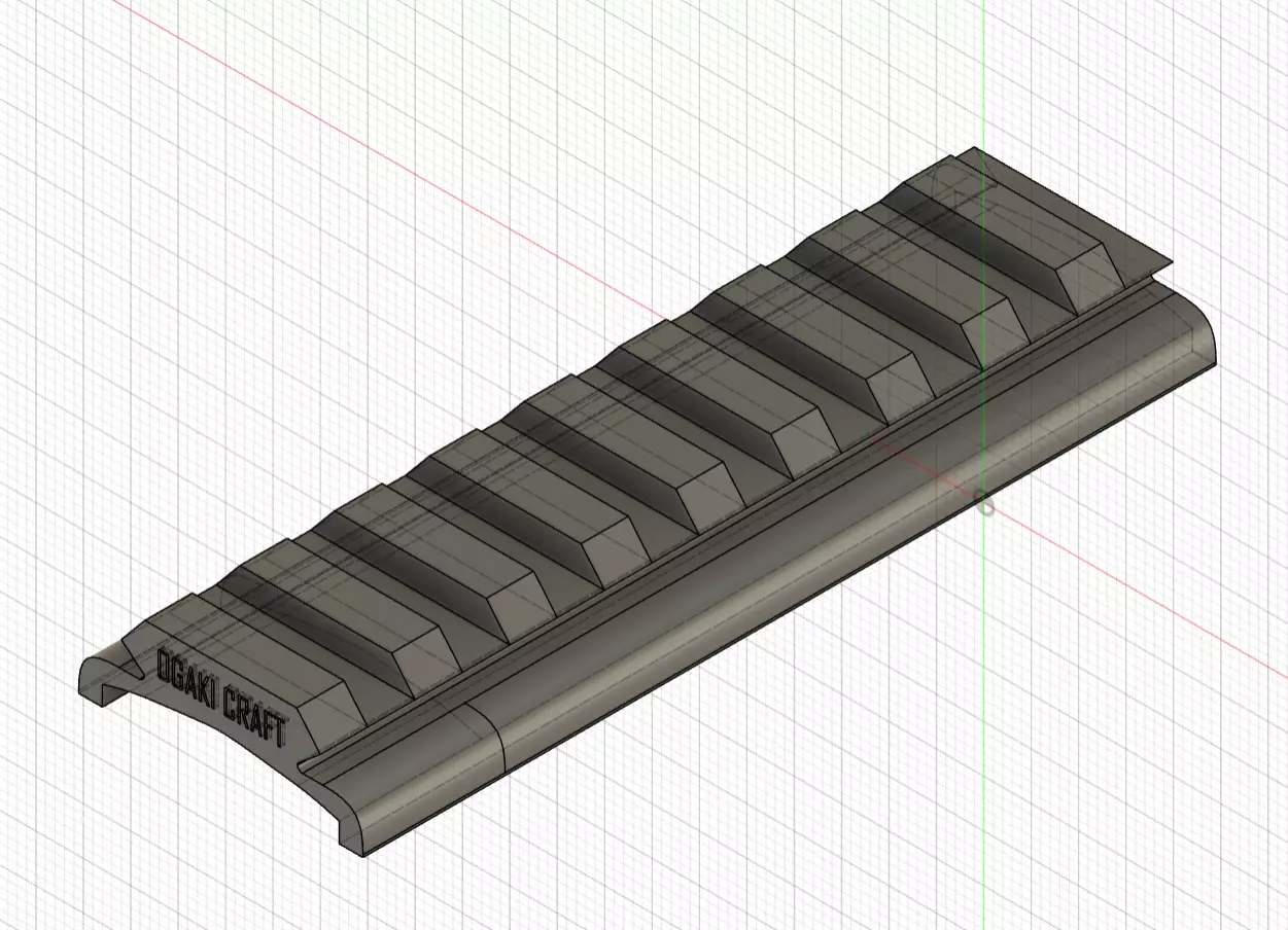 Mount rail for Desert Eagle by Tokyo Marui 3D print model_0