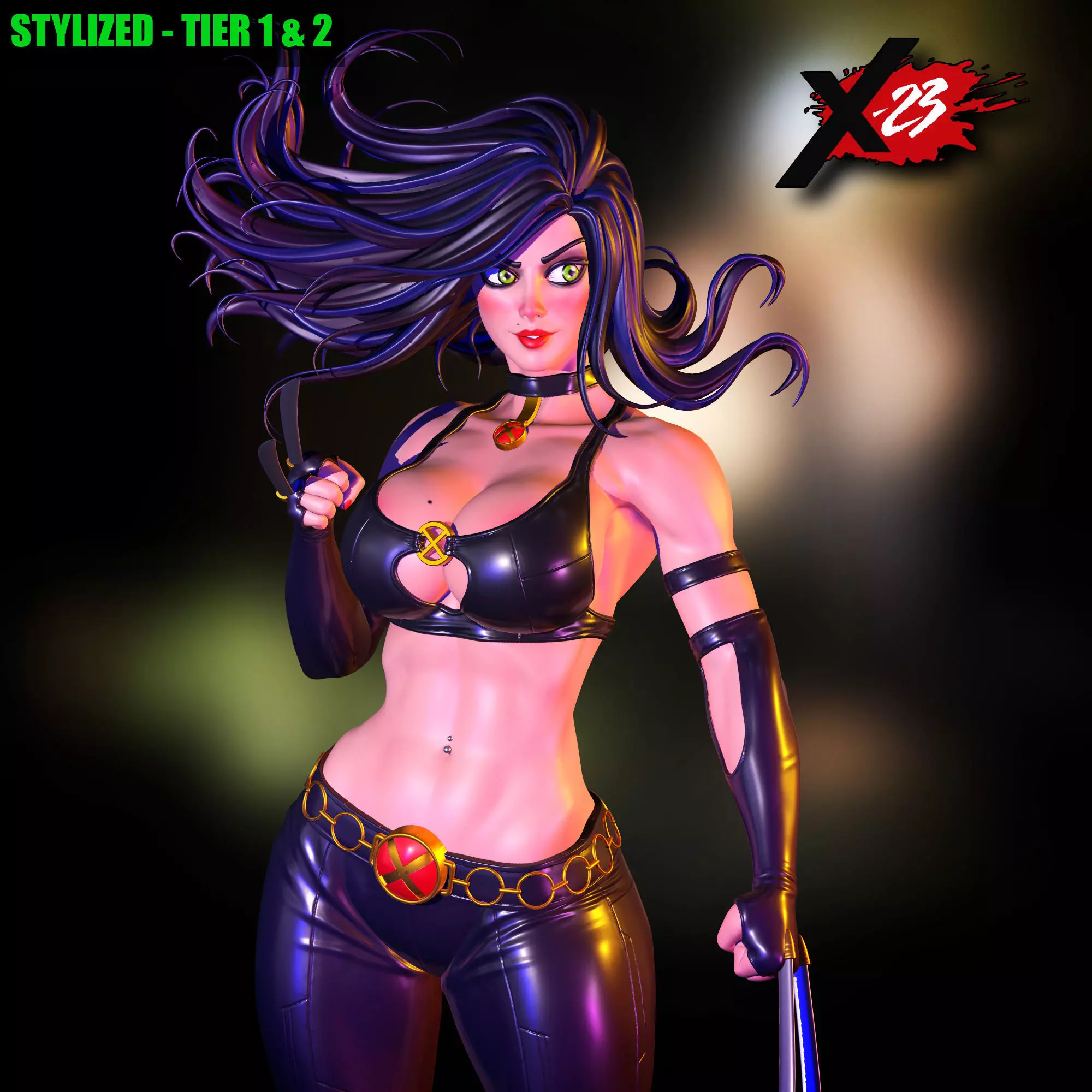 X23 - STYLISED FAN ART 3D print model 3D print model_0