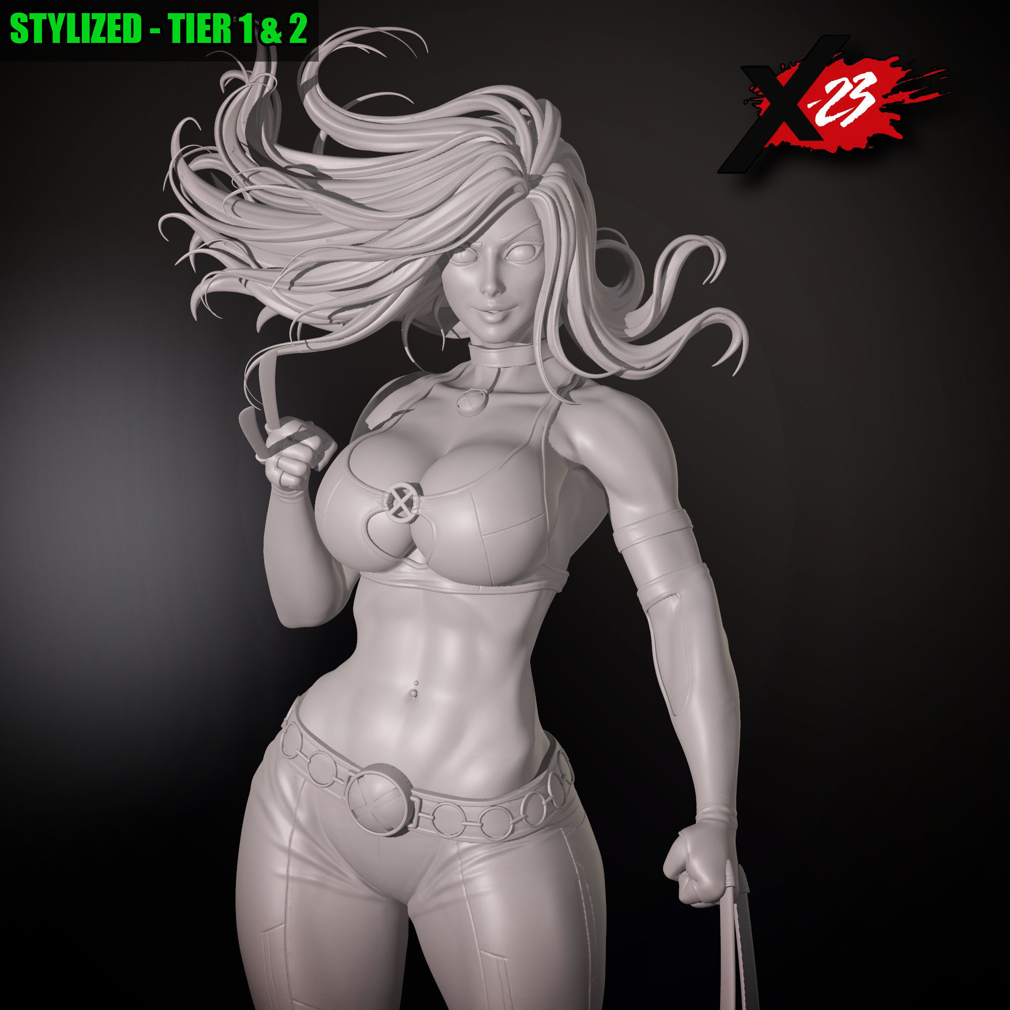 X23 - STYLISED FAN ART 3D print model 3D print model_7