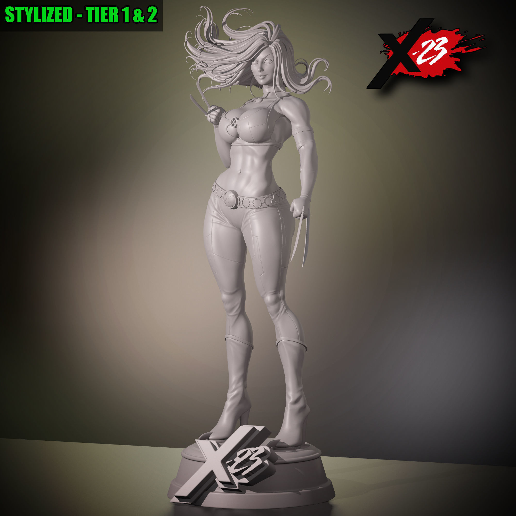 X23 - STYLISED FAN ART 3D print model 3D print model_6