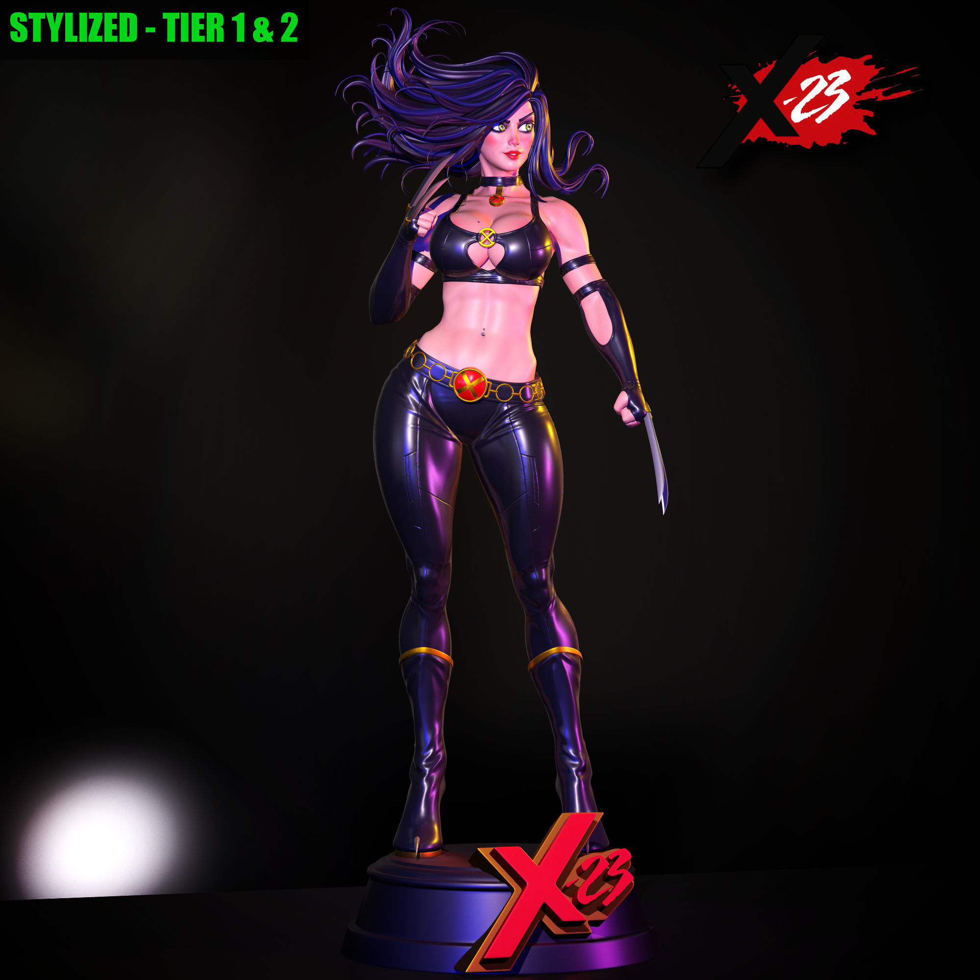X23 - STYLISED FAN ART 3D print model 3D print model_4