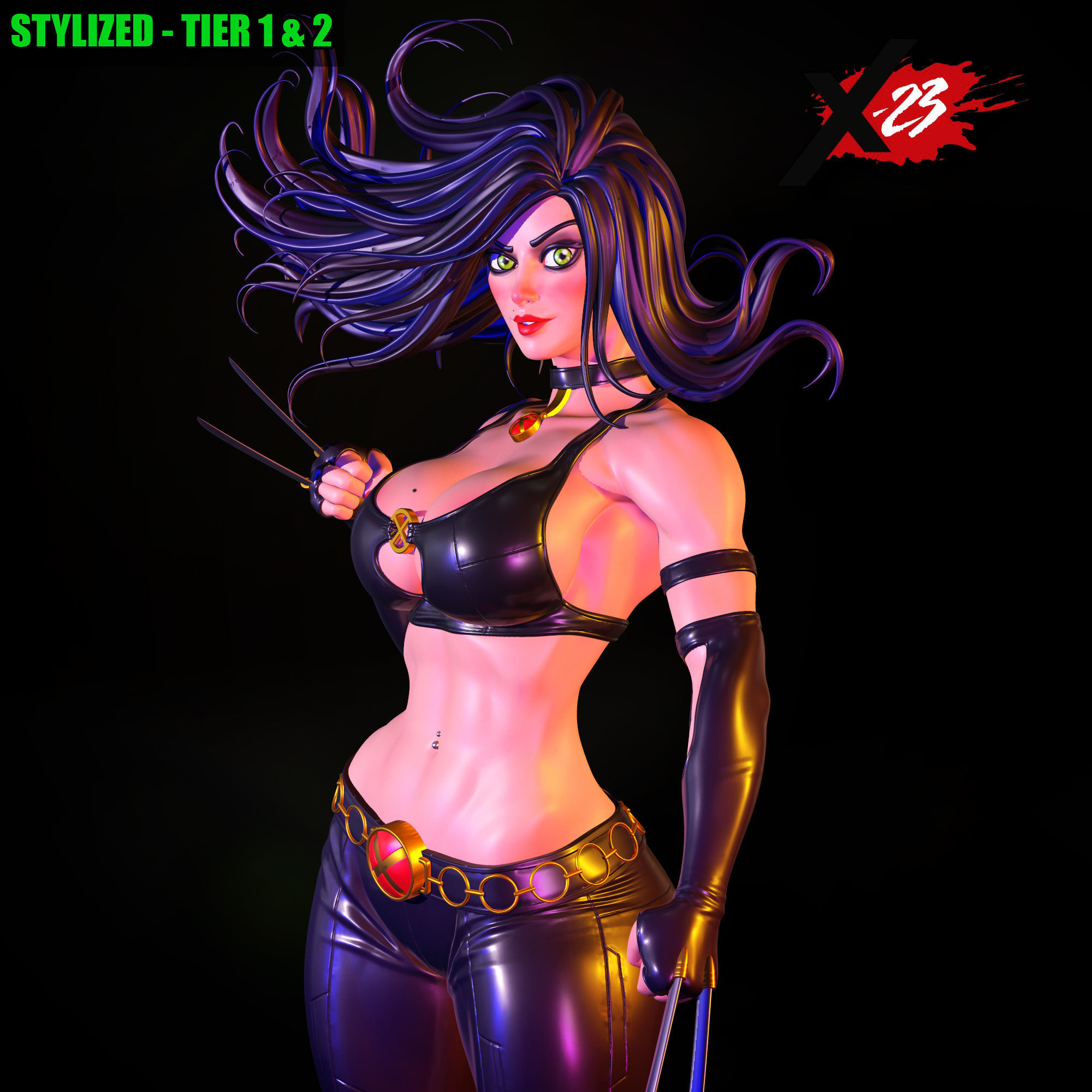 X23 - STYLISED FAN ART 3D print model 3D print model_1