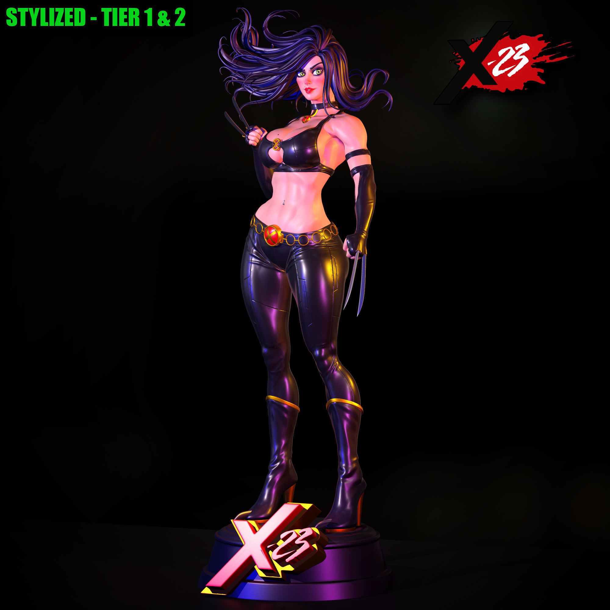 X23 - STYLISED FAN ART 3D print model 3D print model_3