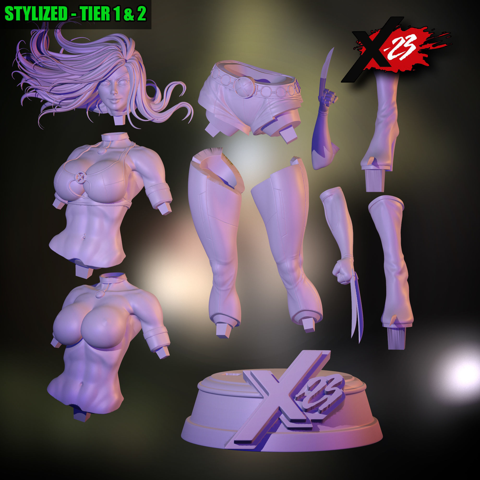 X23 - STYLISED FAN ART 3D print model 3D print model_8