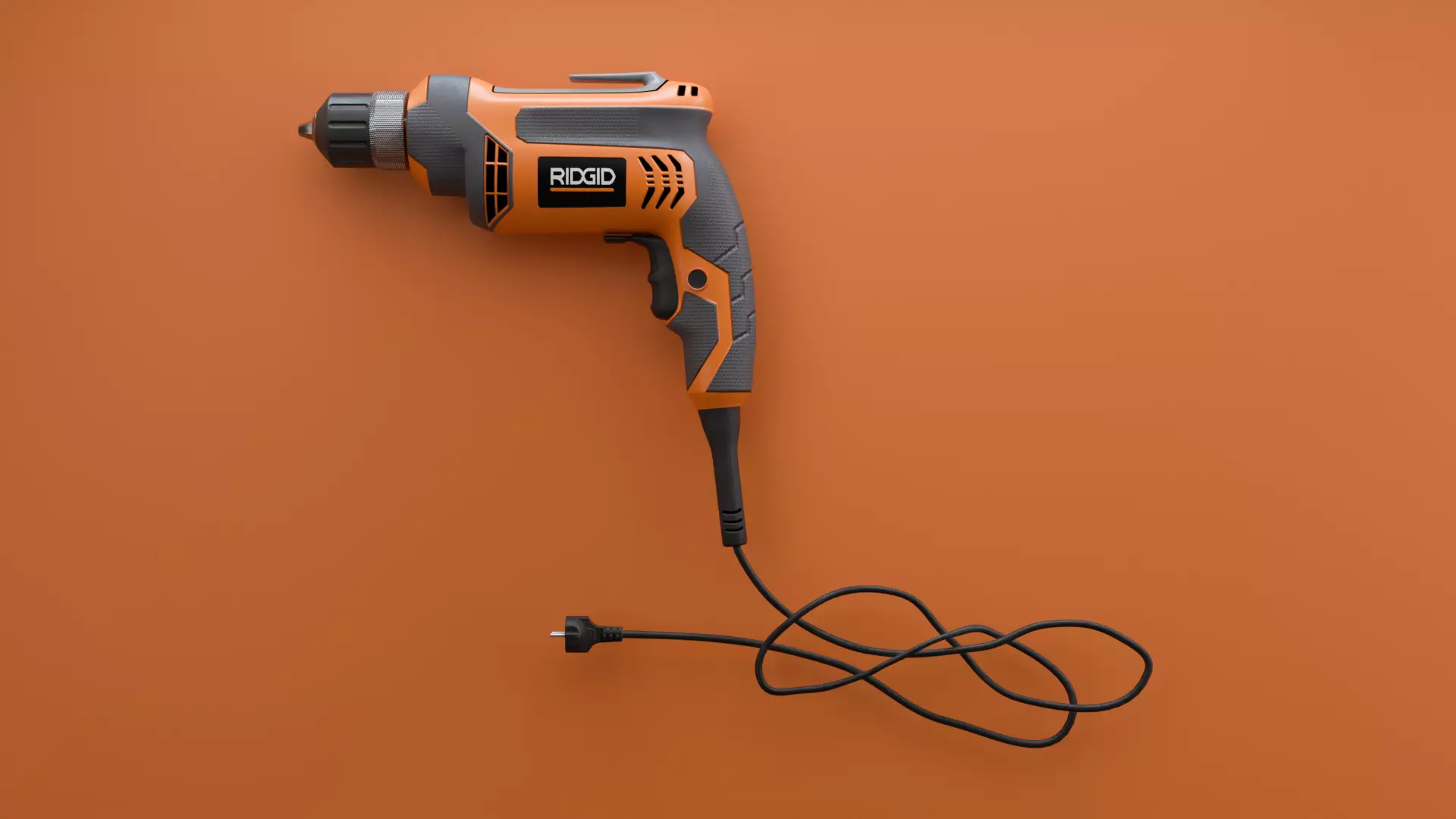 Rigid 8 Amp 38 inCorded DrillDriver Low-poly 3D model_0