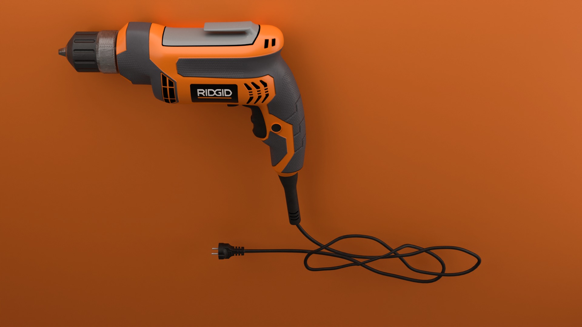 Rigid 8 Amp 38 inCorded DrillDriver Low-poly 3D model_2