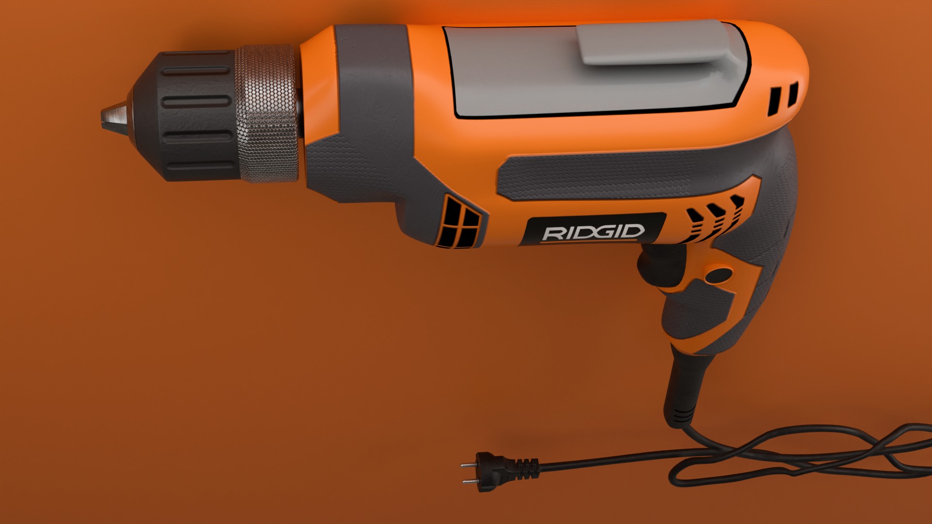 Rigid 8 Amp 38 inCorded DrillDriver Low-poly 3D model_1
