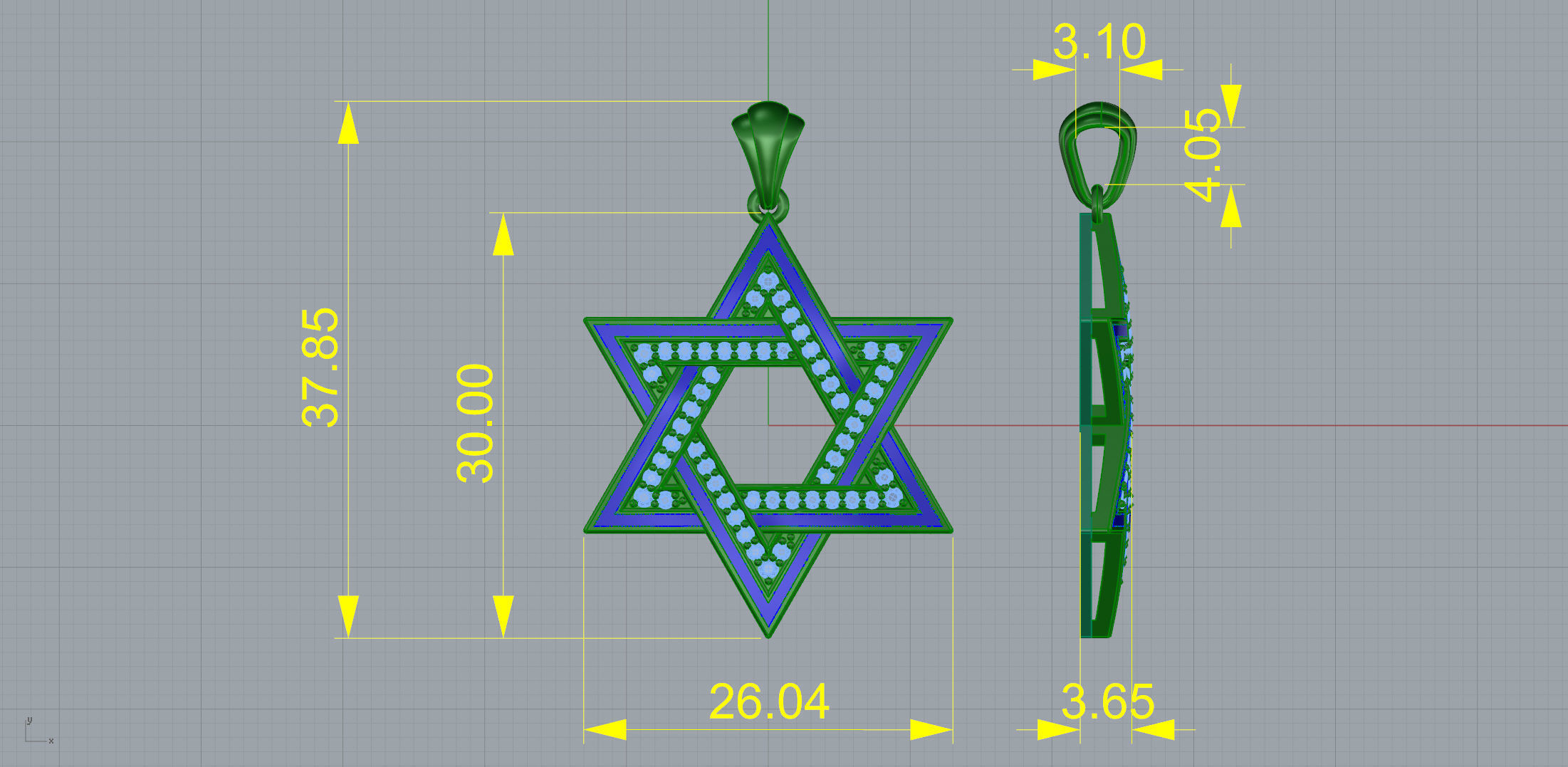 Gold N1247 3D print model_7