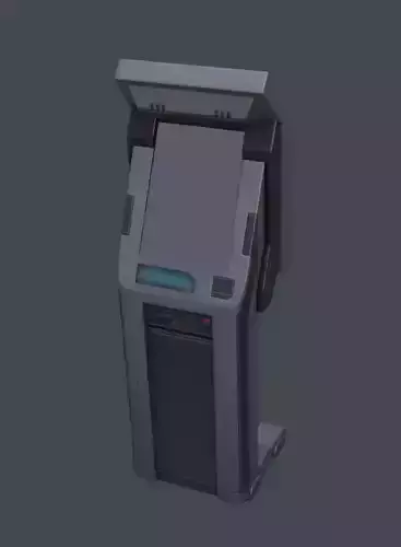 Futuristic stylized console