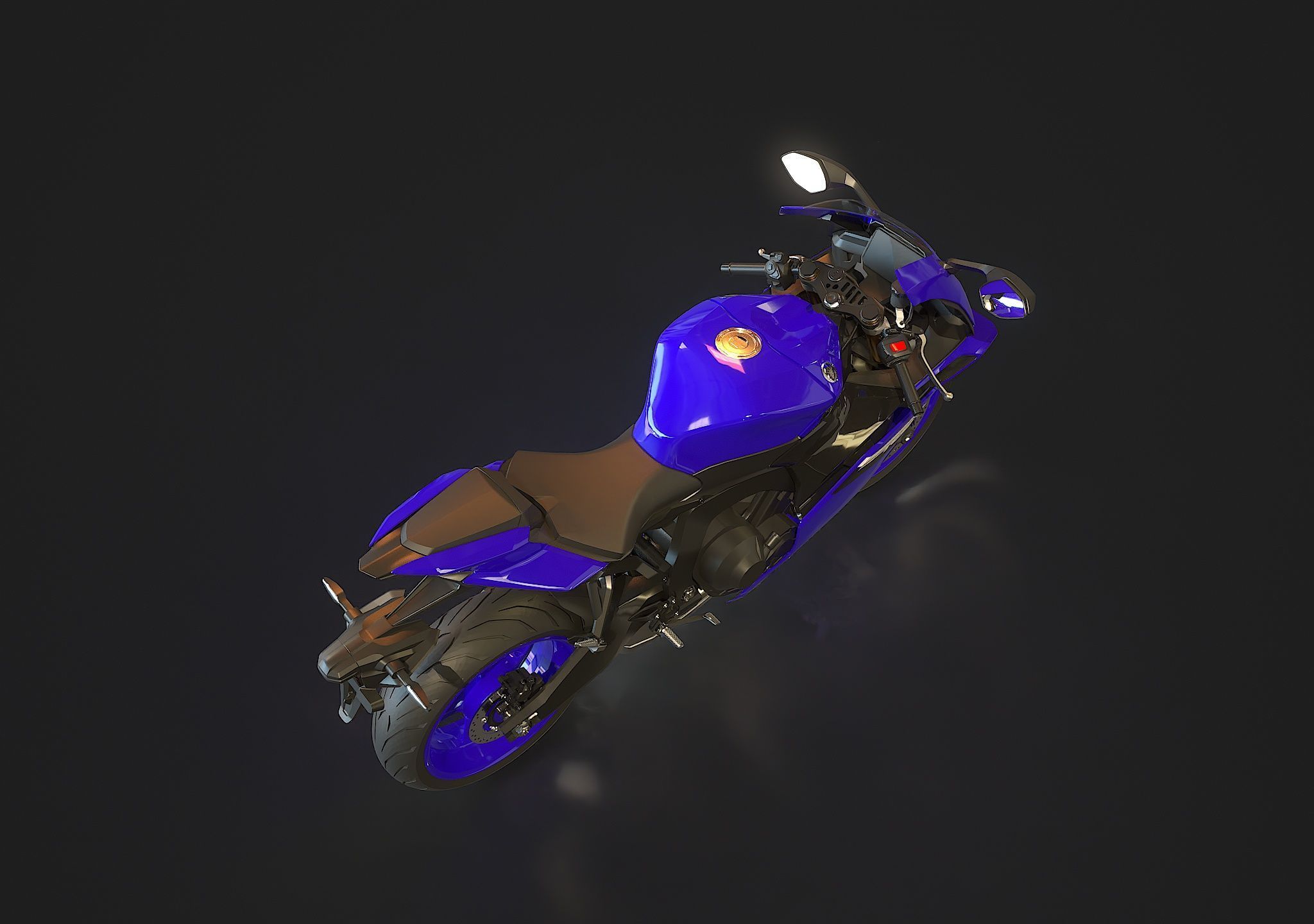 Base model Yamaha R9 2025 3D model_4