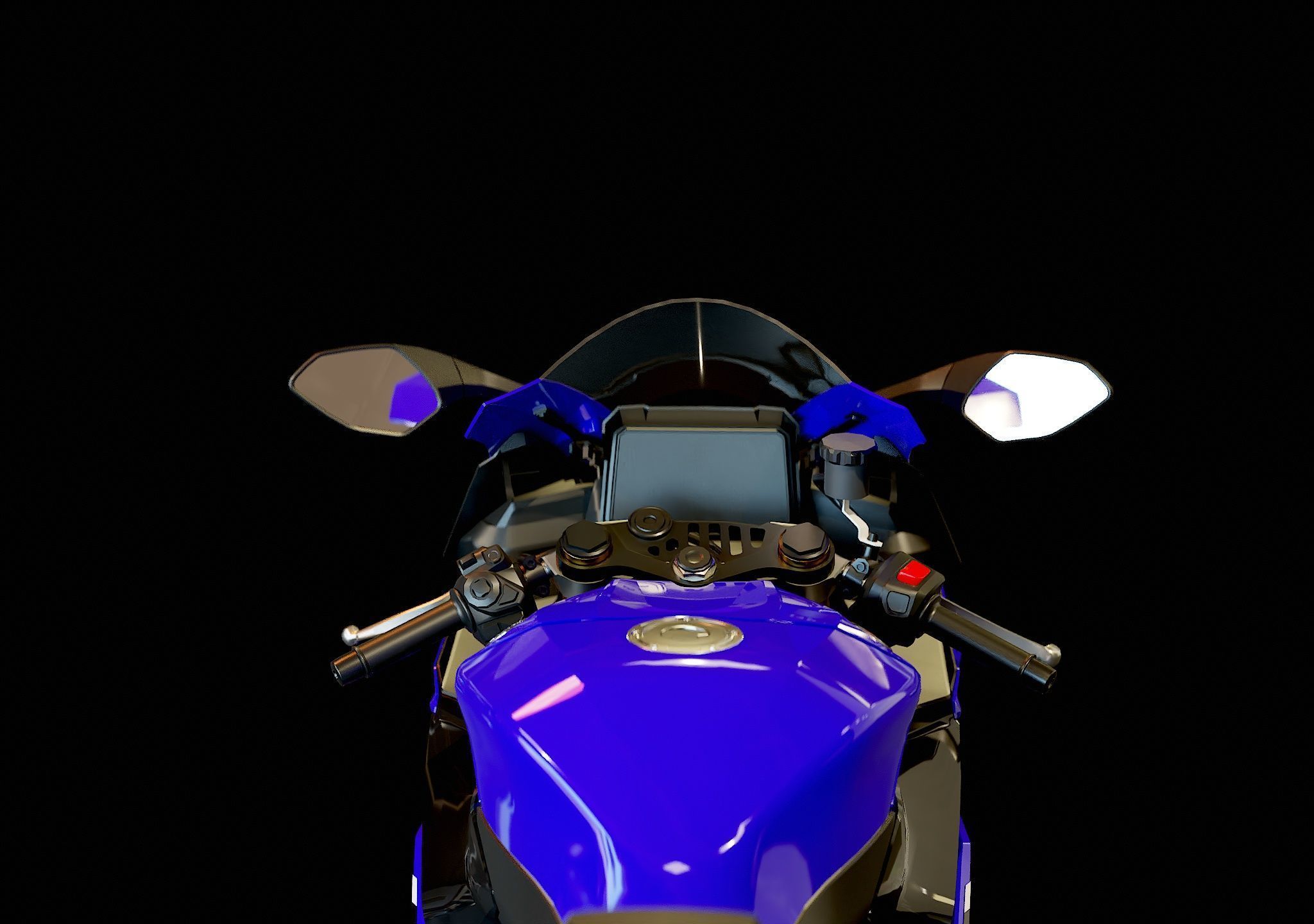 Base model Yamaha R9 2025 3D model_9