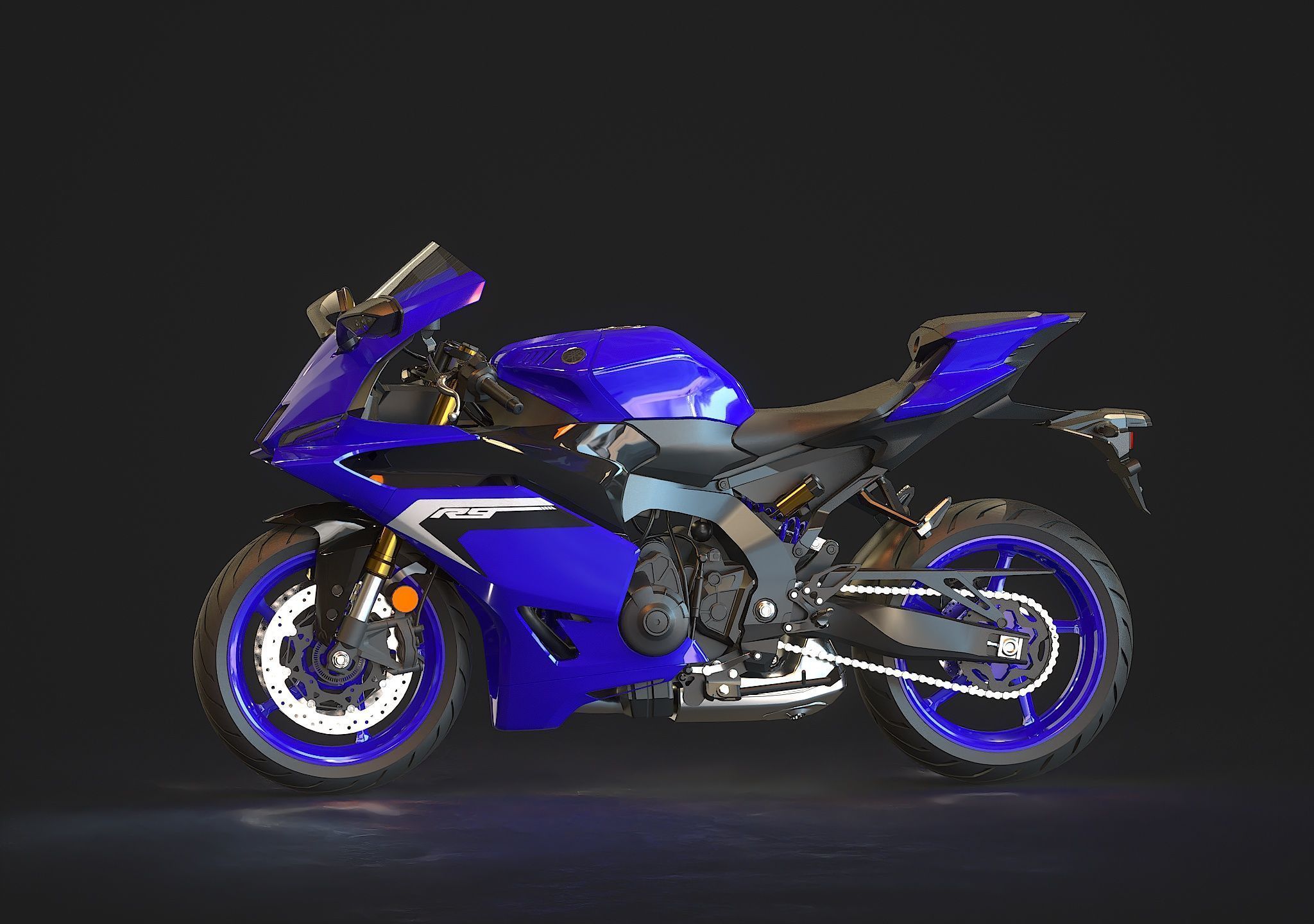 Base model Yamaha R9 2025 3D model_3